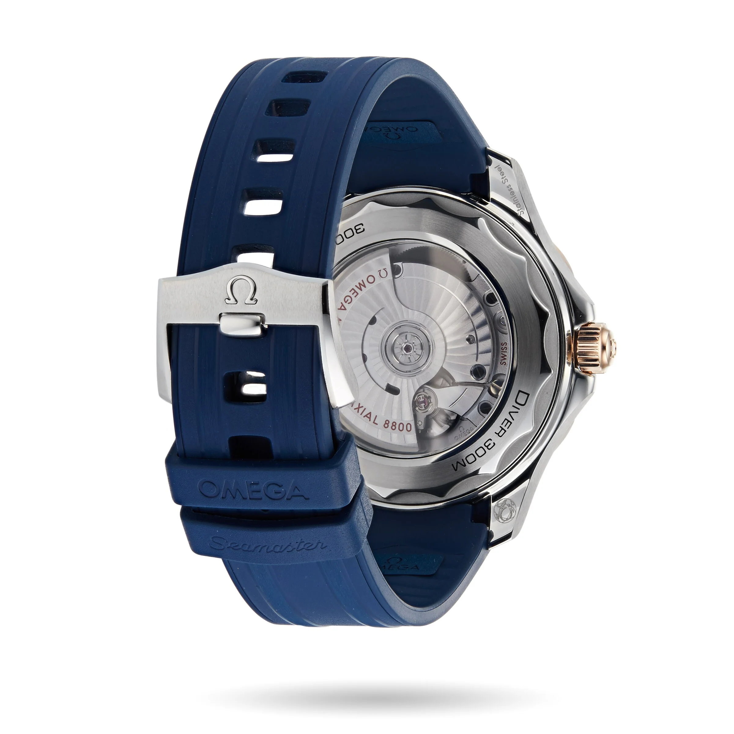 Seamaster Diver 300M | 42mm, Two-Tone Steel & 18K Rose Gold, Rubber, Blue Dial - Image 3