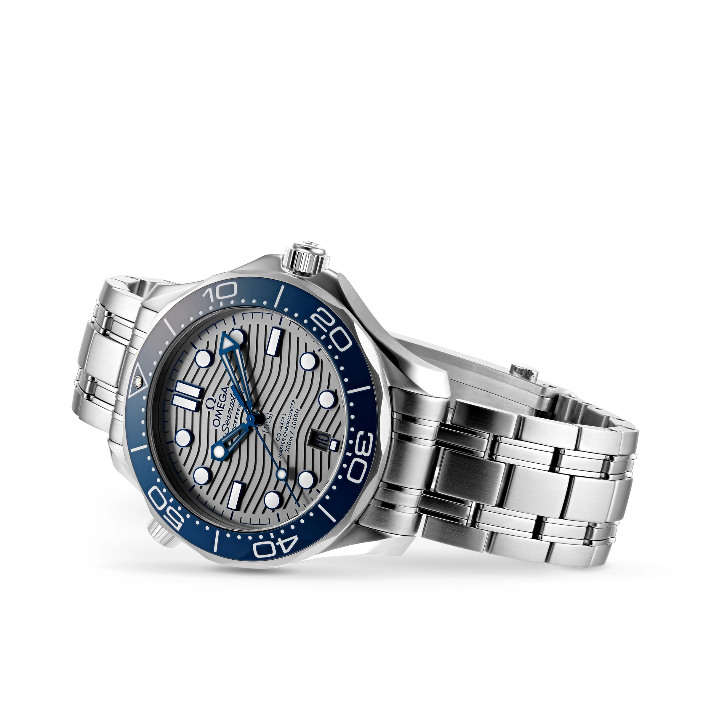 Seamaster Diver 300M | 42mm, Steel, Silver Dial, Blue Bezel - Image 2