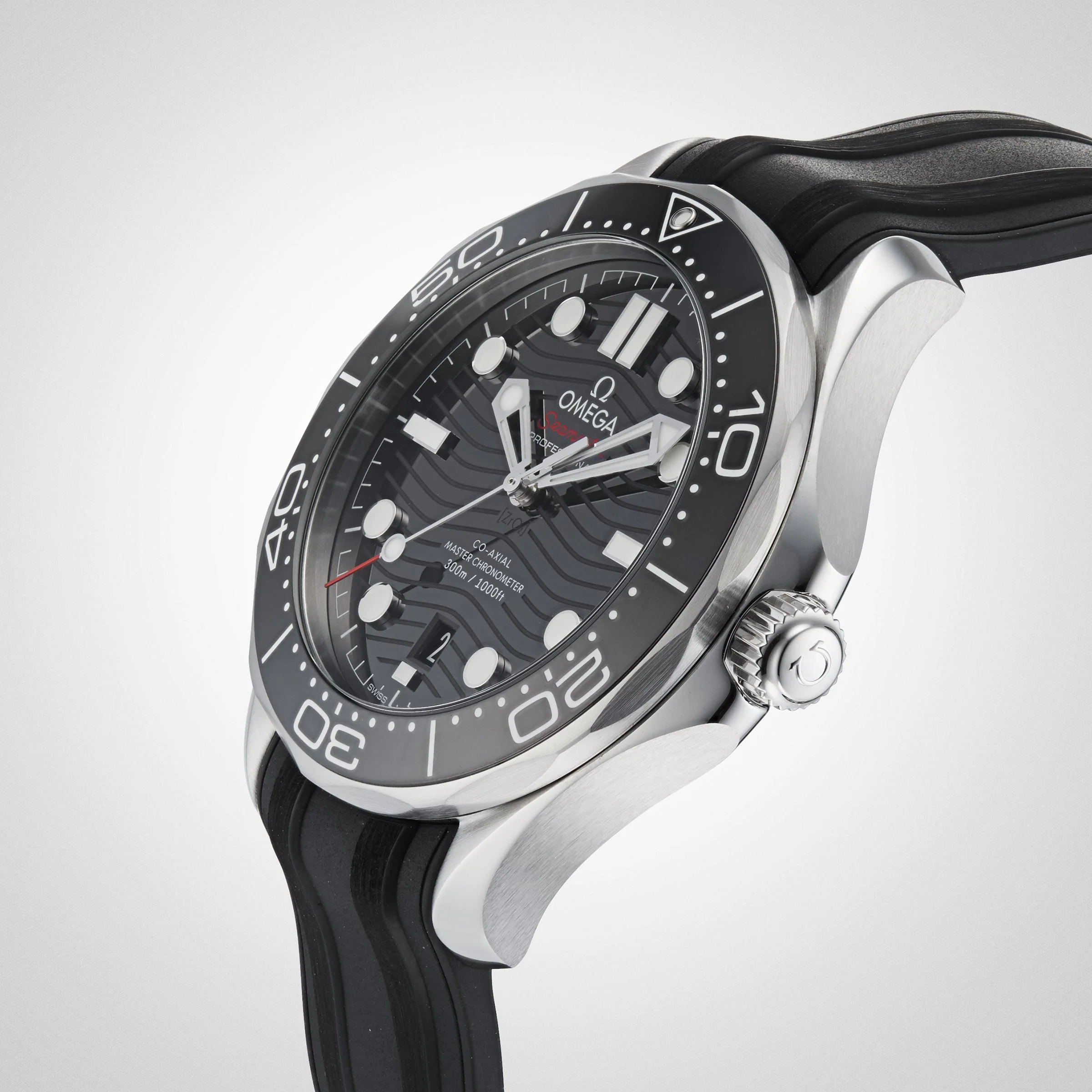 Seamaster Diver 300M | 42mm, Steel, Rubber, Black Dial, Ceramic Bezel - Image 6