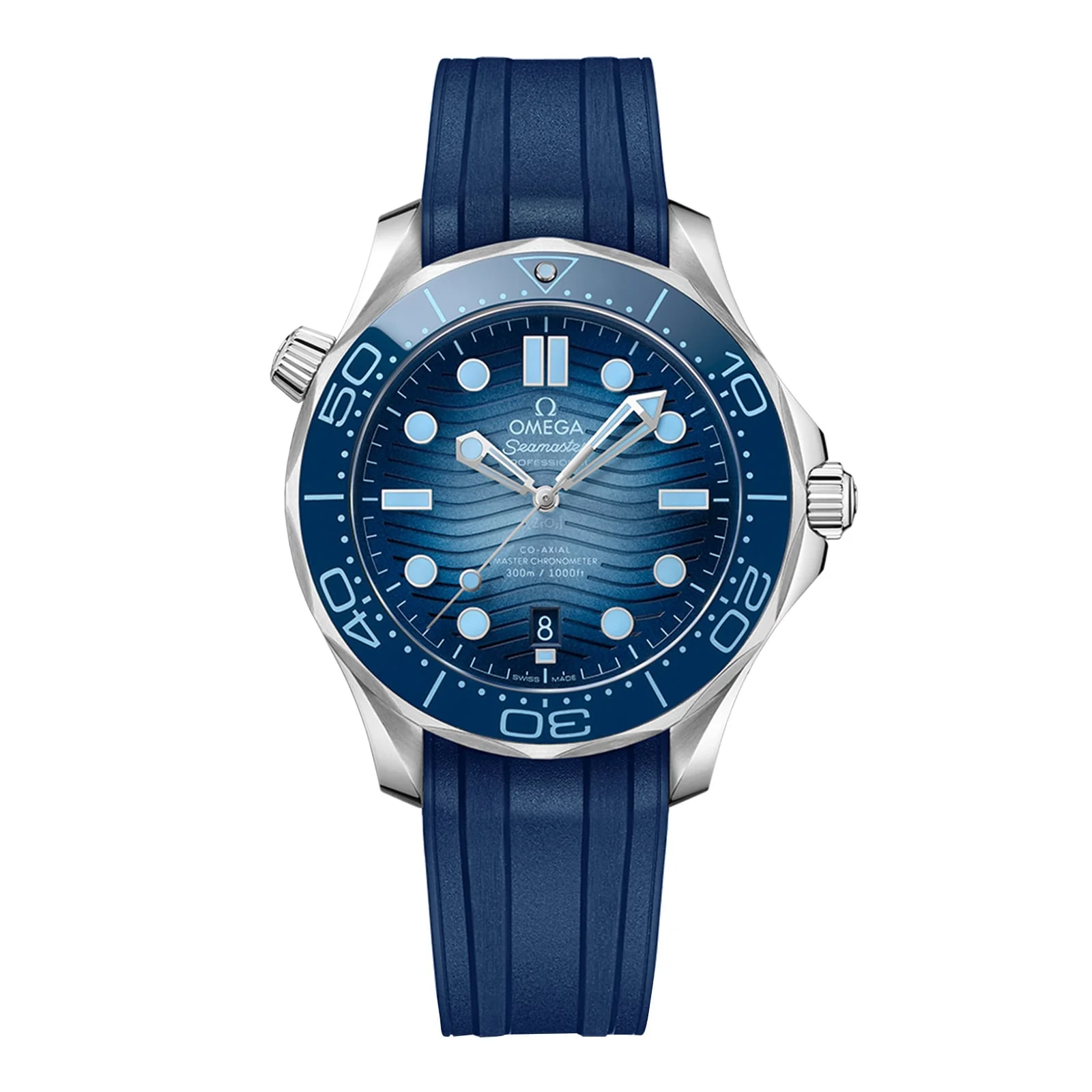 Seamaster Diver 300M Summer Blue | 42mm, Steel, Rubber, Blue Dial