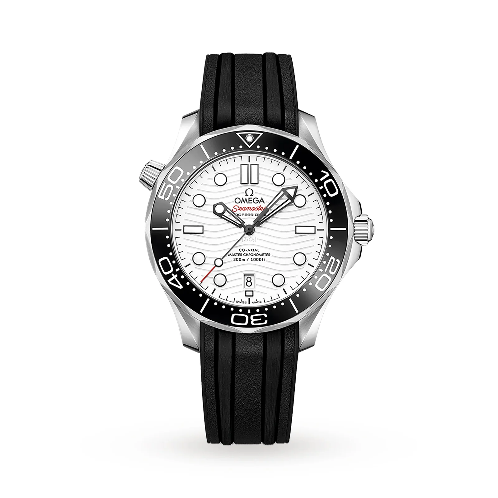 Seamaster Diver 300M | 42mm, Steel, Rubber, White Dial