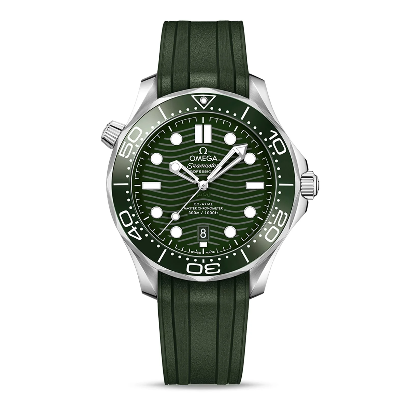 Seamaster Diver 300M | 42mm, Steel, Rubber, Green Dial