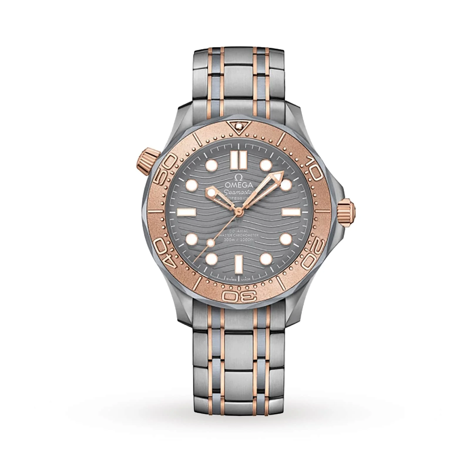 Seamaster Diver 300M | 42mm, Titanium & 18K Rose Gold, Grey Dial