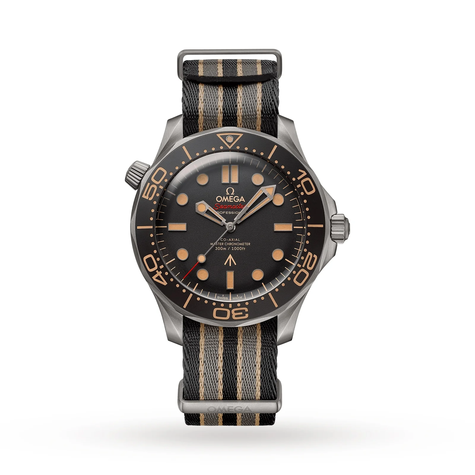 Seamaster Diver 300M James Bond 007 Edition | 42mm, Nylon, Black Dial