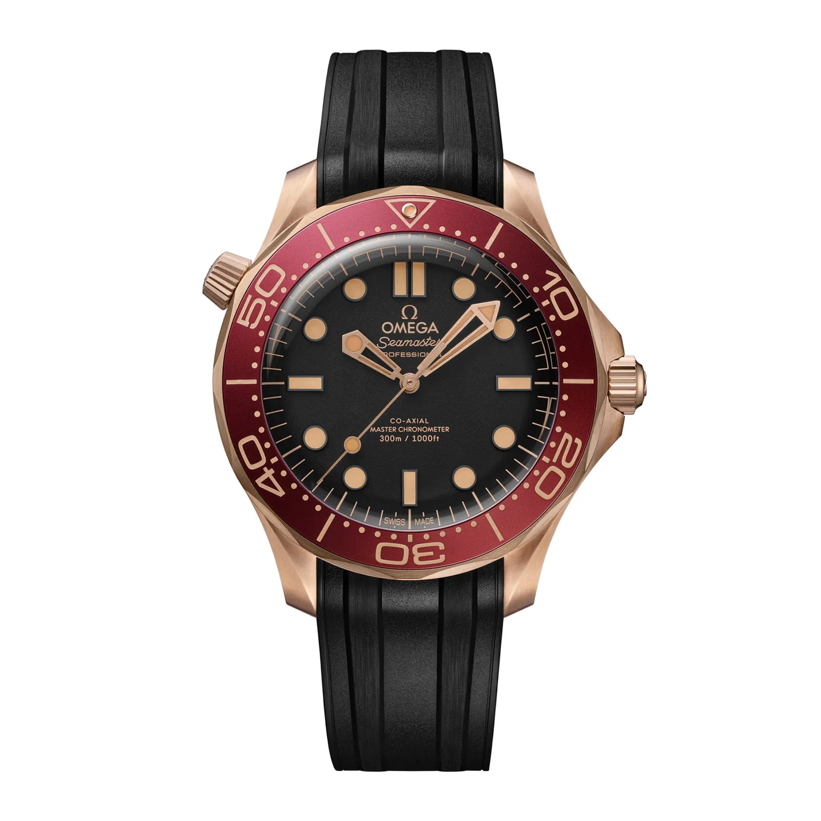 Seamaster Diver 300M | 42mm, Bronze, Rubber, Black Dial