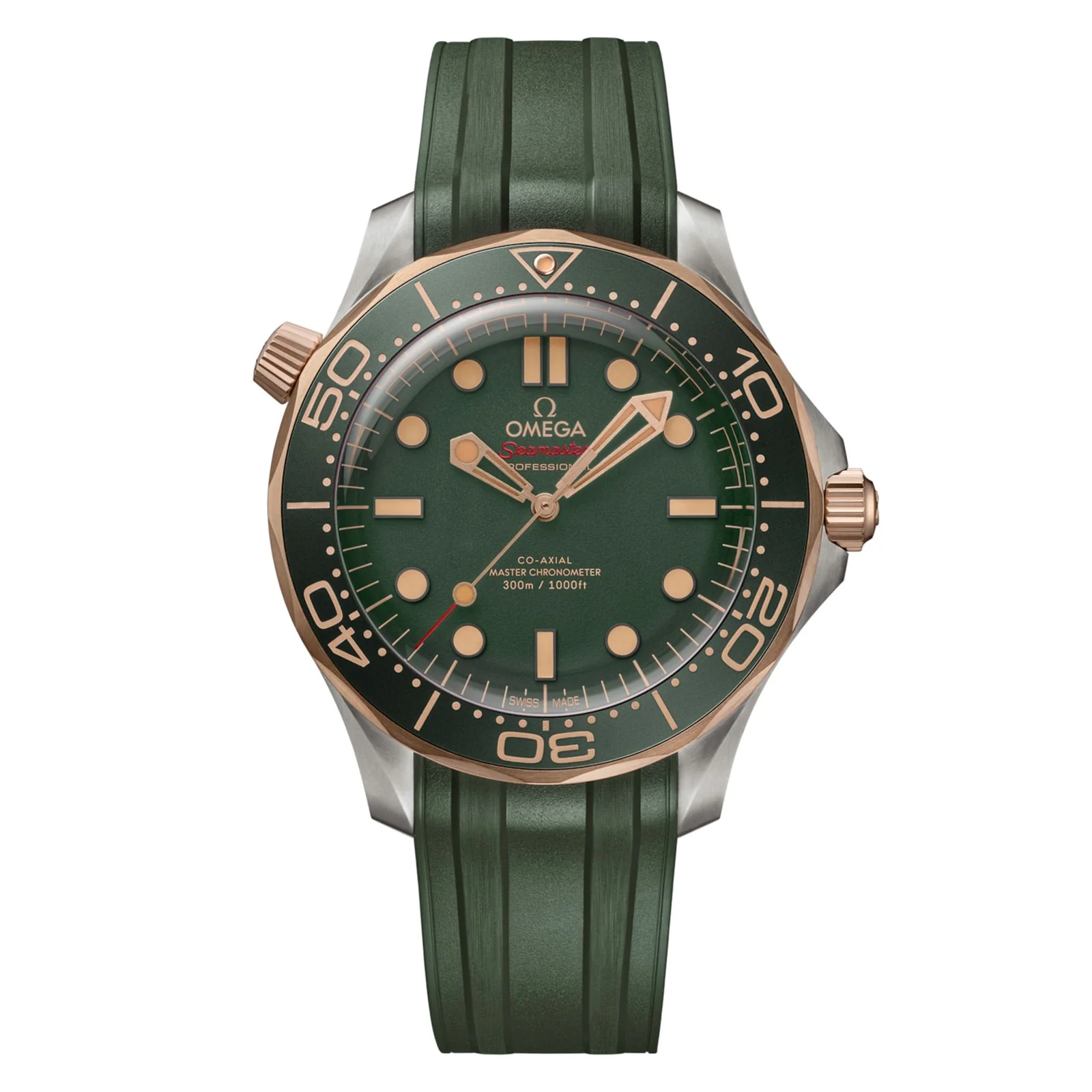 Seamaster Diver 300M | 42mm, Titanium, Rubber, Green Dial