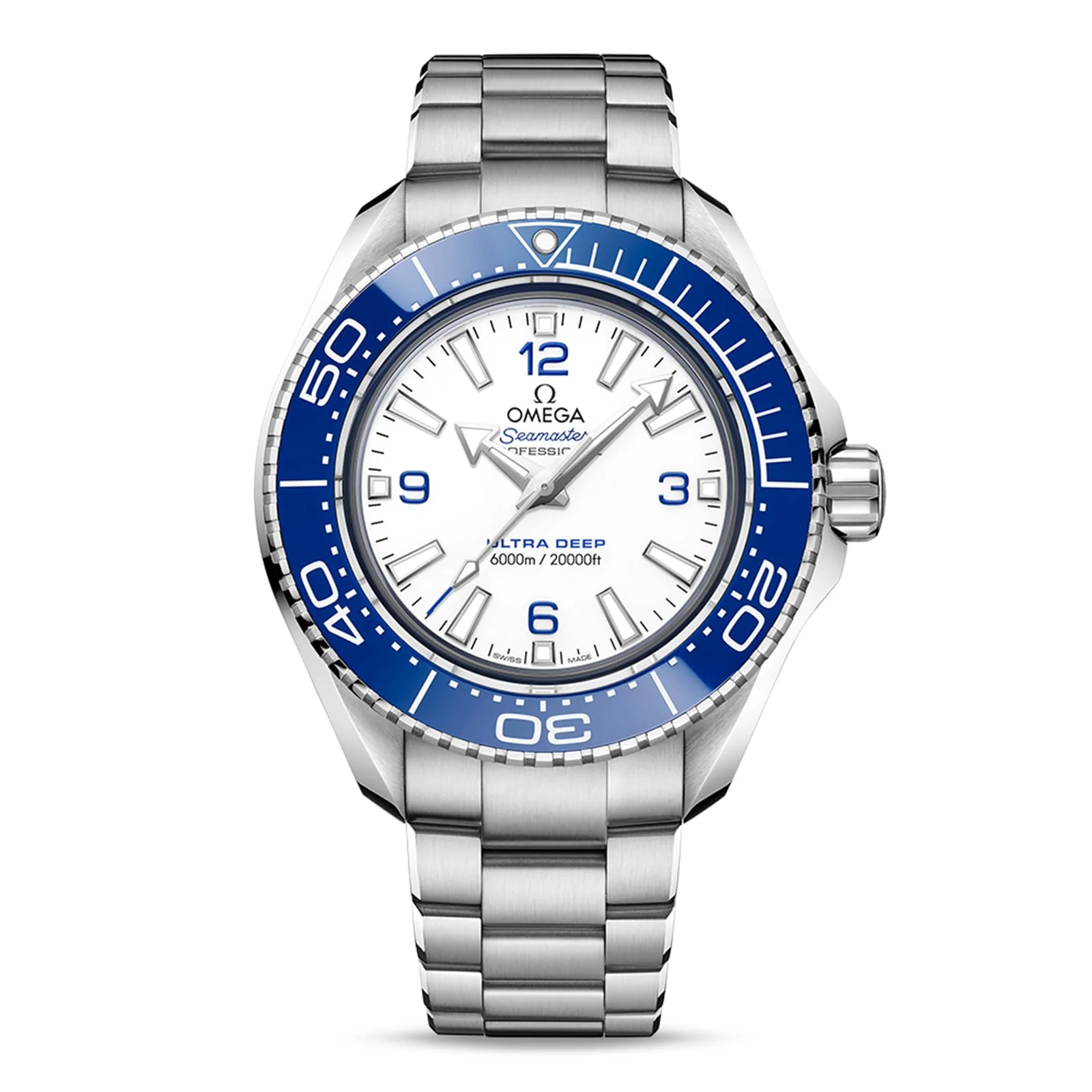 Seamaster Planet Ocean 6000M | 45.5mm, Steel, White Dial