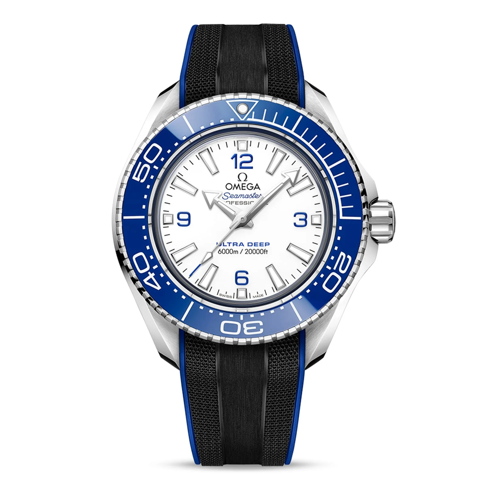 Seamaster Planet Ocean 6000M | 45.5mm, Steel, Rubber, White Dial