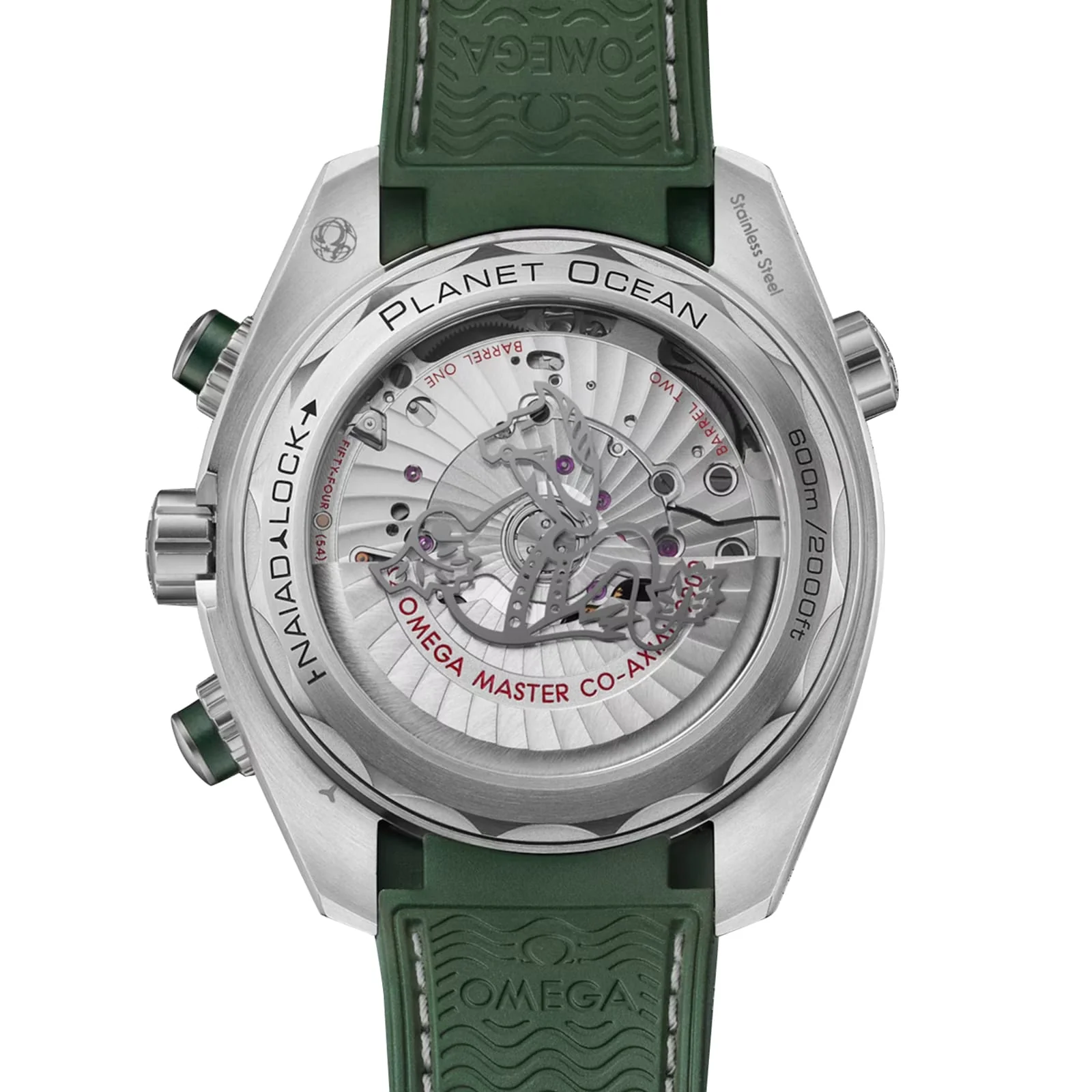 Seamaster Planet Ocean 600M | 45.5mm, Steel, Rubber, Grey Dial, Green Bezel - Image 4