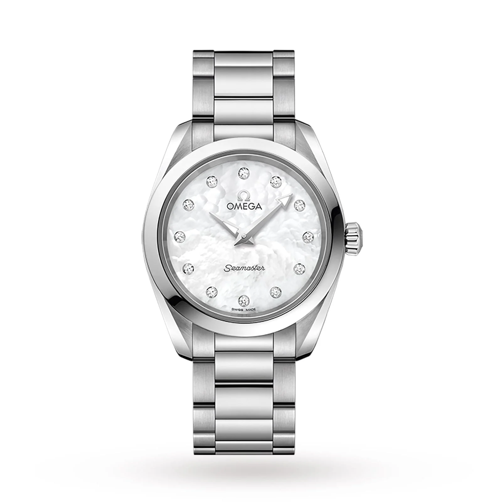 Seamaster Aqua Terra 150M | 28mm, Steel, MOP Diamond White Dial