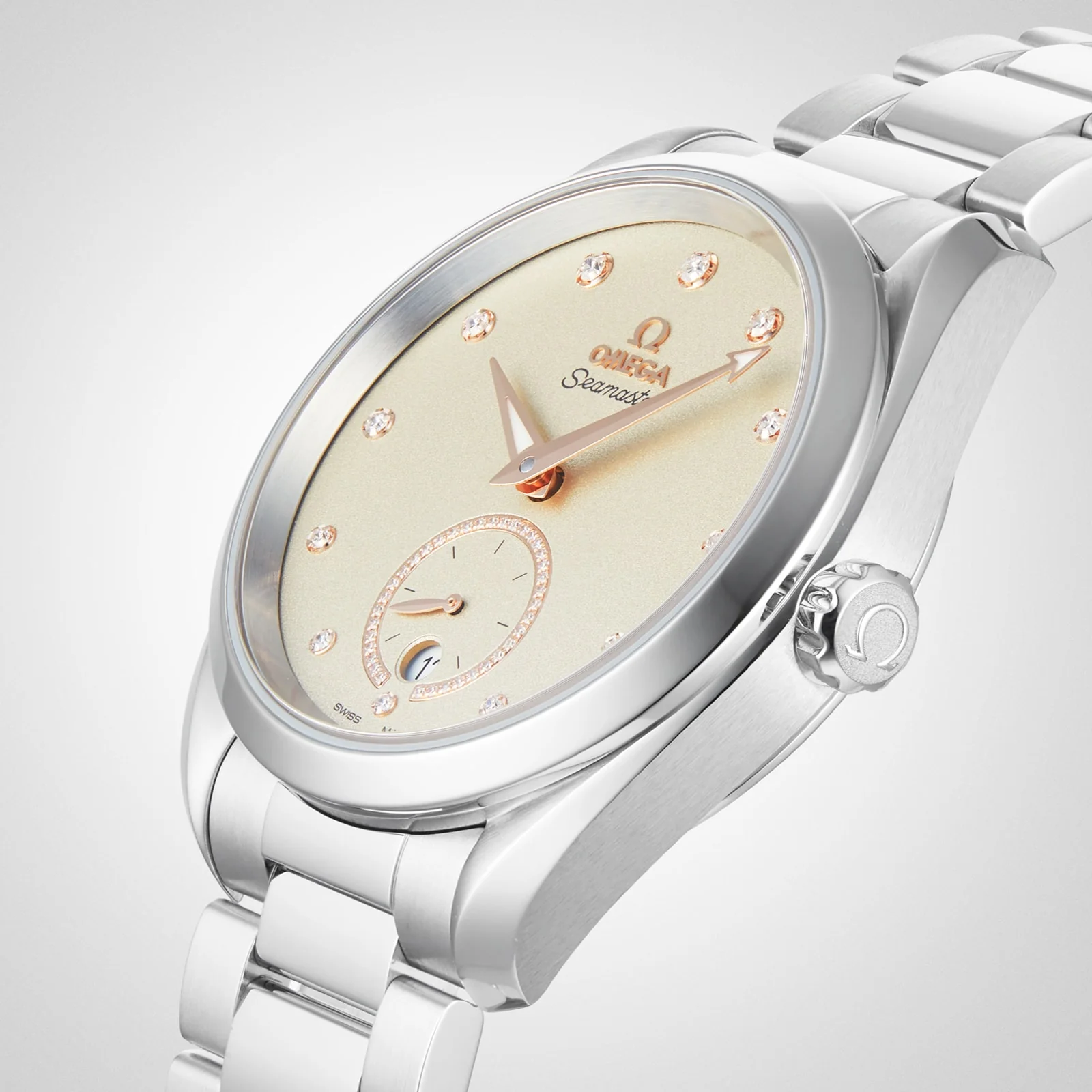 Seamaster Aqua Terra 150M | 38mm, Steel, Diamond Ivory Dial - Image 7