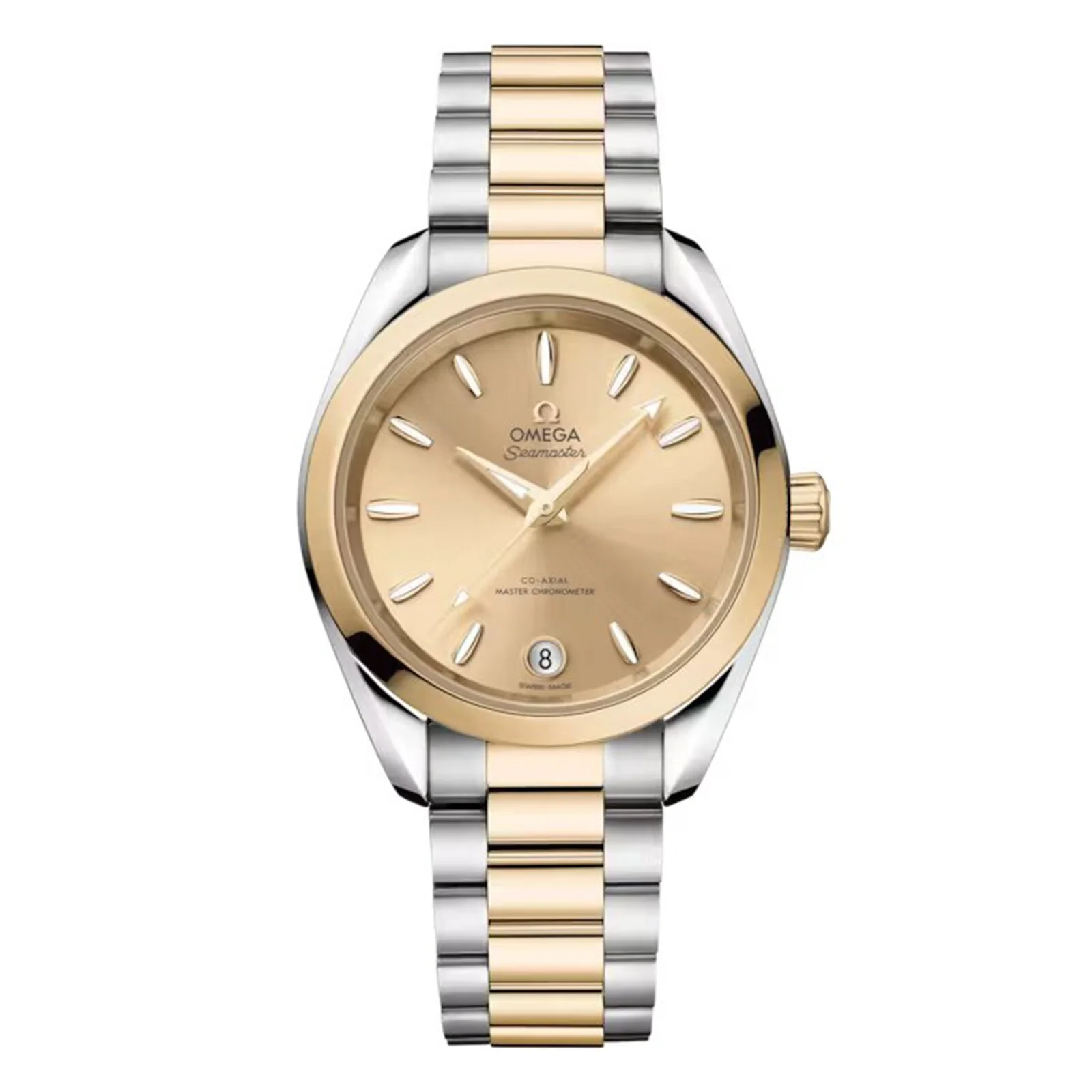 Seamaster Aqua Terra Shades | 34mm, Two-Toned Steel & 18k Yellow Gold, Gold Dial