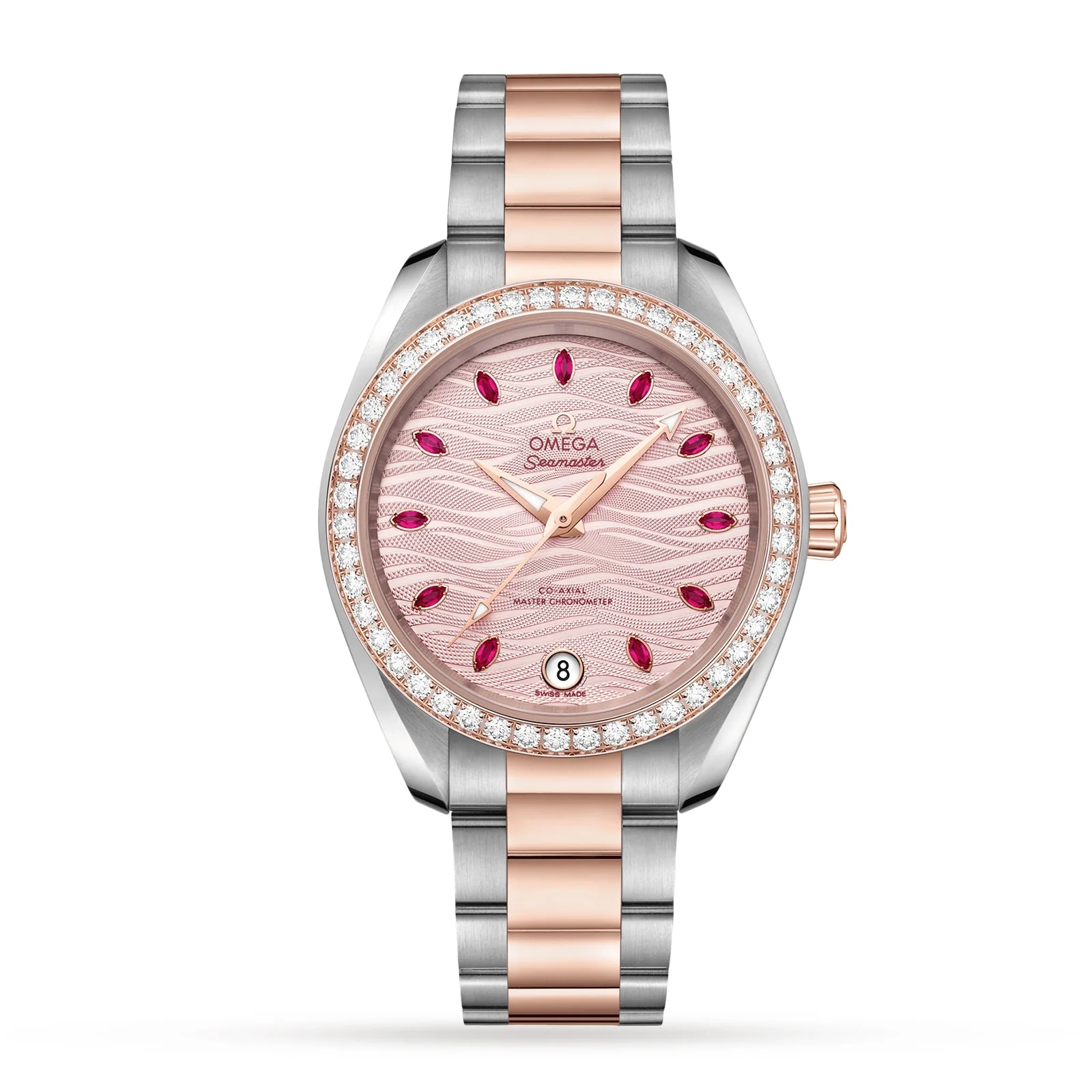 Seamaster Aqua Terra 150M | 34mm, Two-Tone Steel & 18K Rose Gold, Diamond Pink Dial