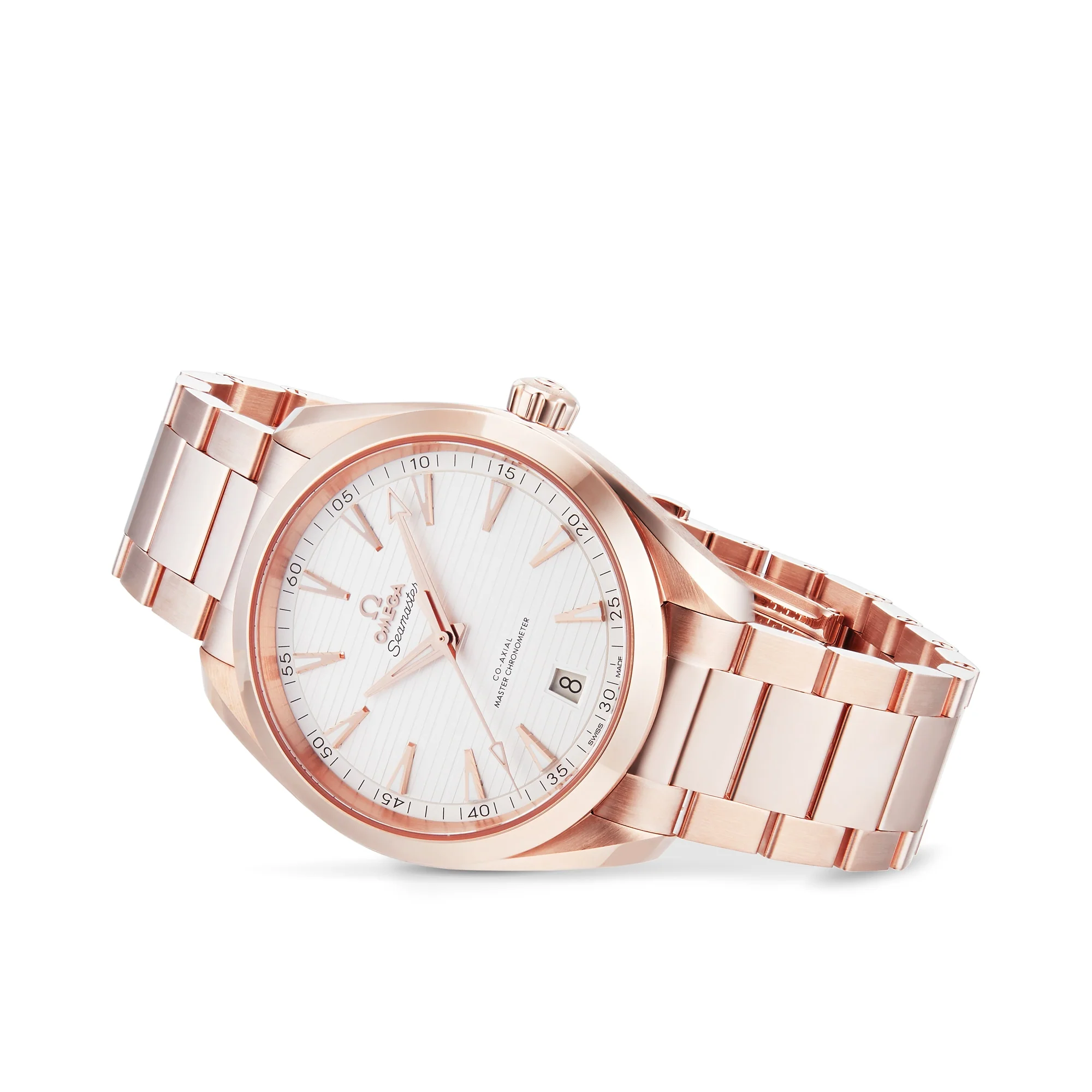 Seamaster Aqua Terra 150M | 41mm, 18K Rose Gold, White Dial - Image 3