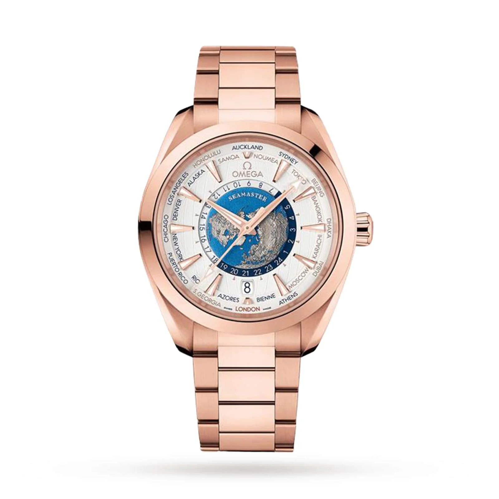 Seamaster Aqua Terra 150M | 43mm, 18K Rose Gold, Silver Dial
