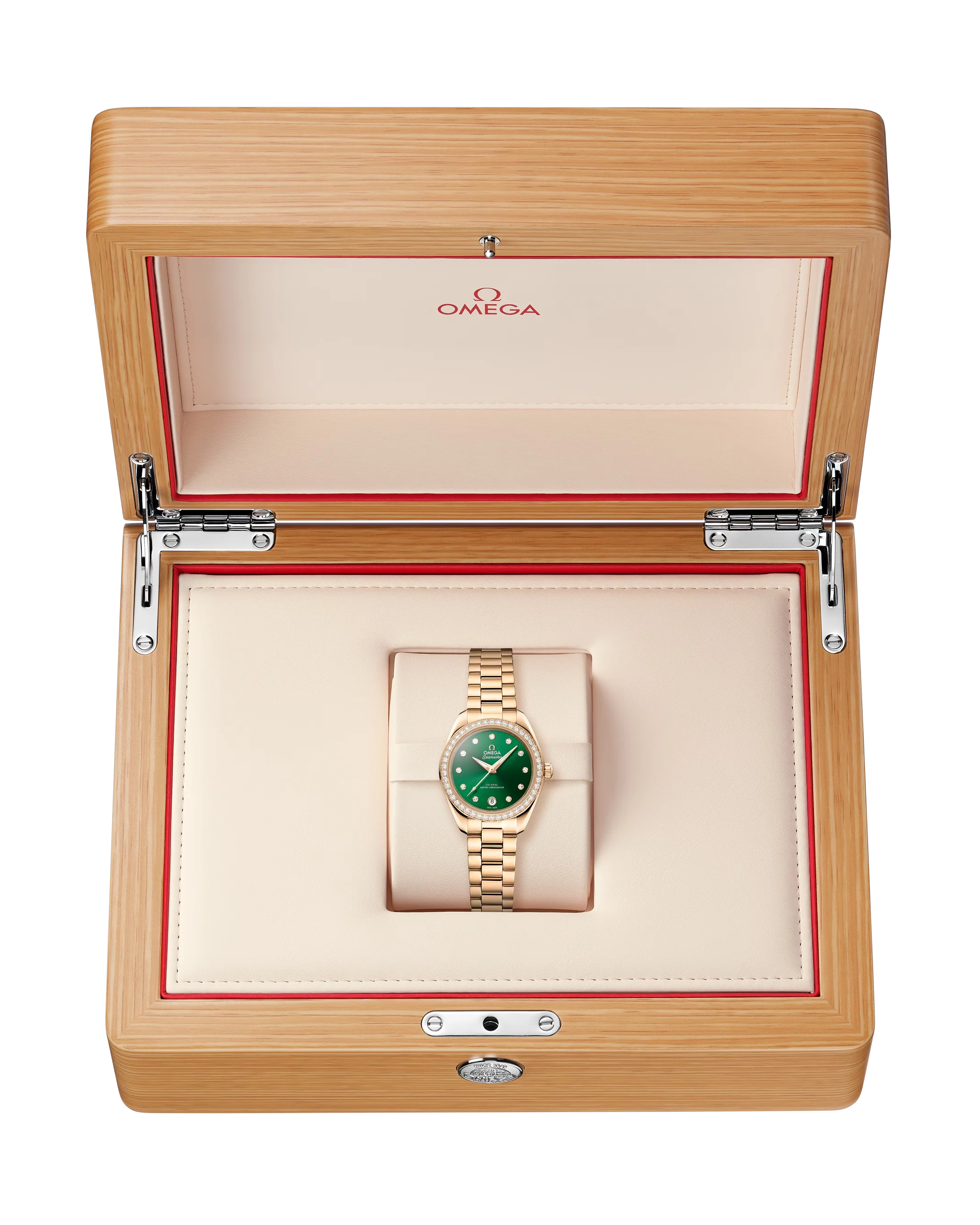 Seamaster Aqua Terra 150M | 30mm, 18K Yellow Gold, Diamond Green Dial - Image 8