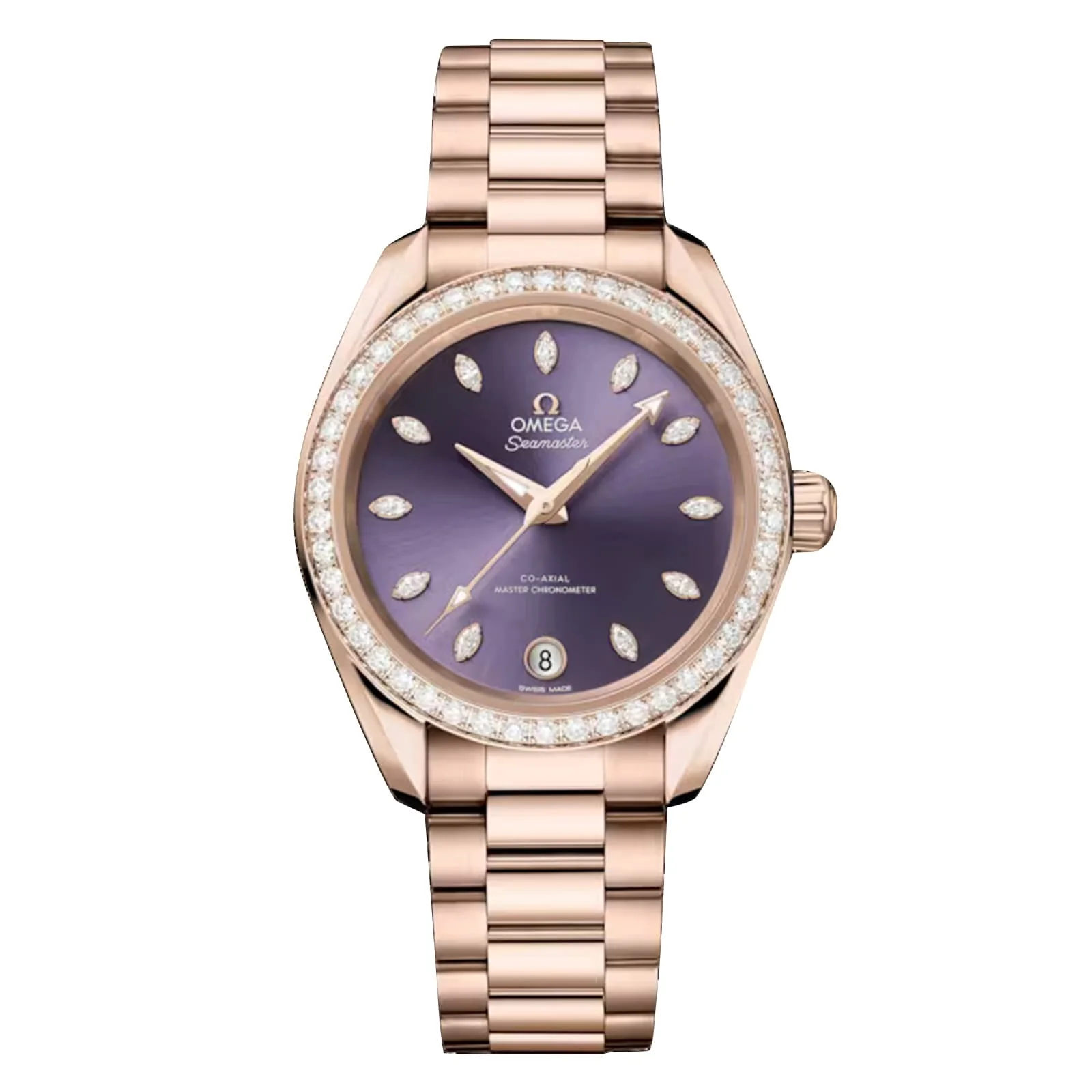 Seamaster Aqua Terra Shades | 34mm, 18K Rose Gold, Purple Dial