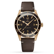 Seamaster 300 | 41mm, Bronze & Ceramic, Leather, Brown Dial - Image 8