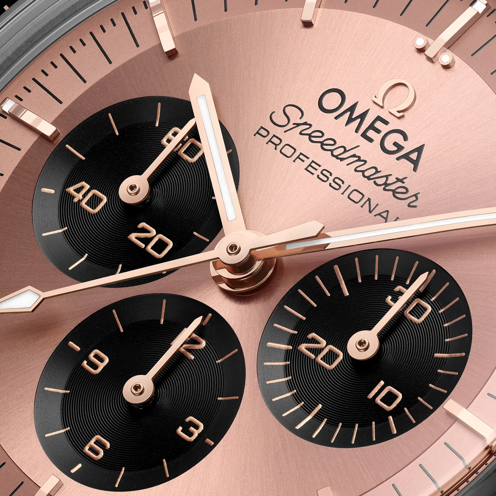 Speedmaster Moonwatch | 42mm, Two-Tone Steel & 18K Rose Gold, Alligator Leather, Pink Dial - Image 3