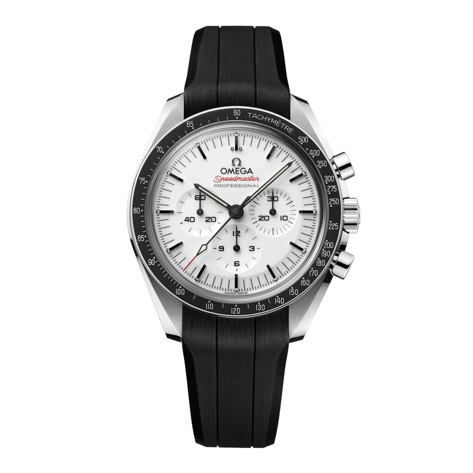 Speedmaster Moonwatch Professional | 42mm, Steel, Rubber, White Dial