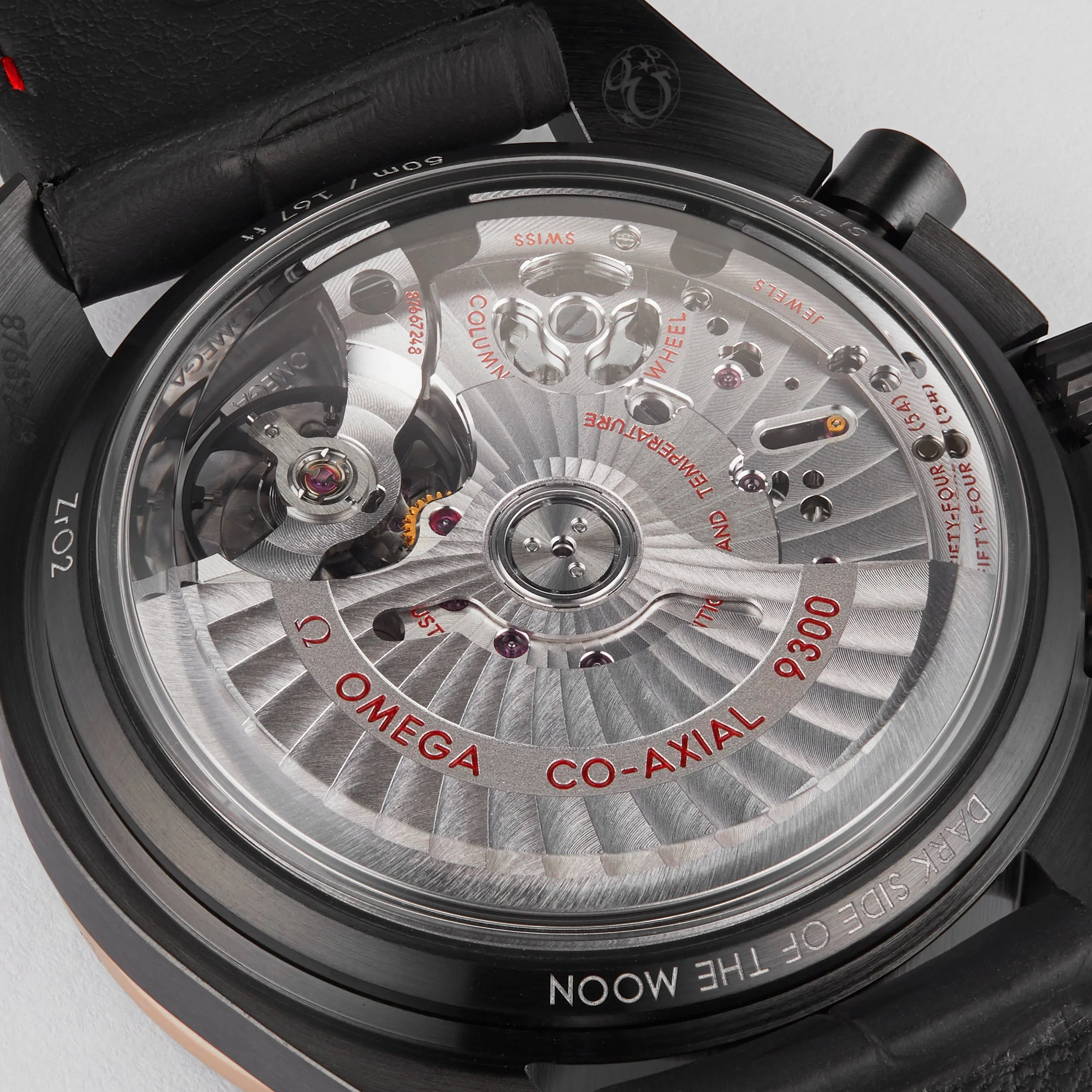 Speedmaster Dark Side Of The Moon Sedna Black | 44.25mm, Ceramic, Alligator Leather, Grey Dial - Image 5