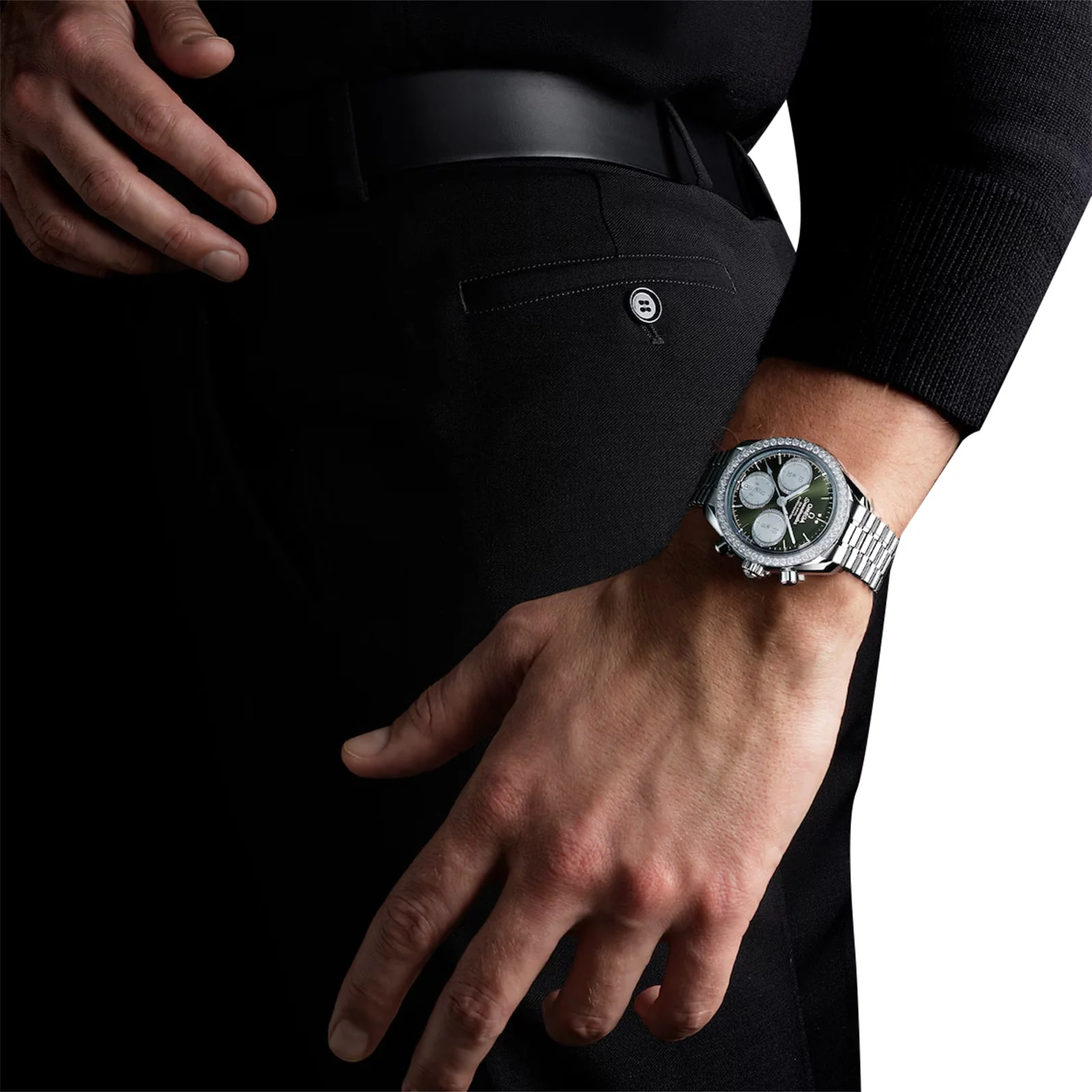 Speedmaster 38 | 38mm, Steel, Diamond Green Dial - Image 5