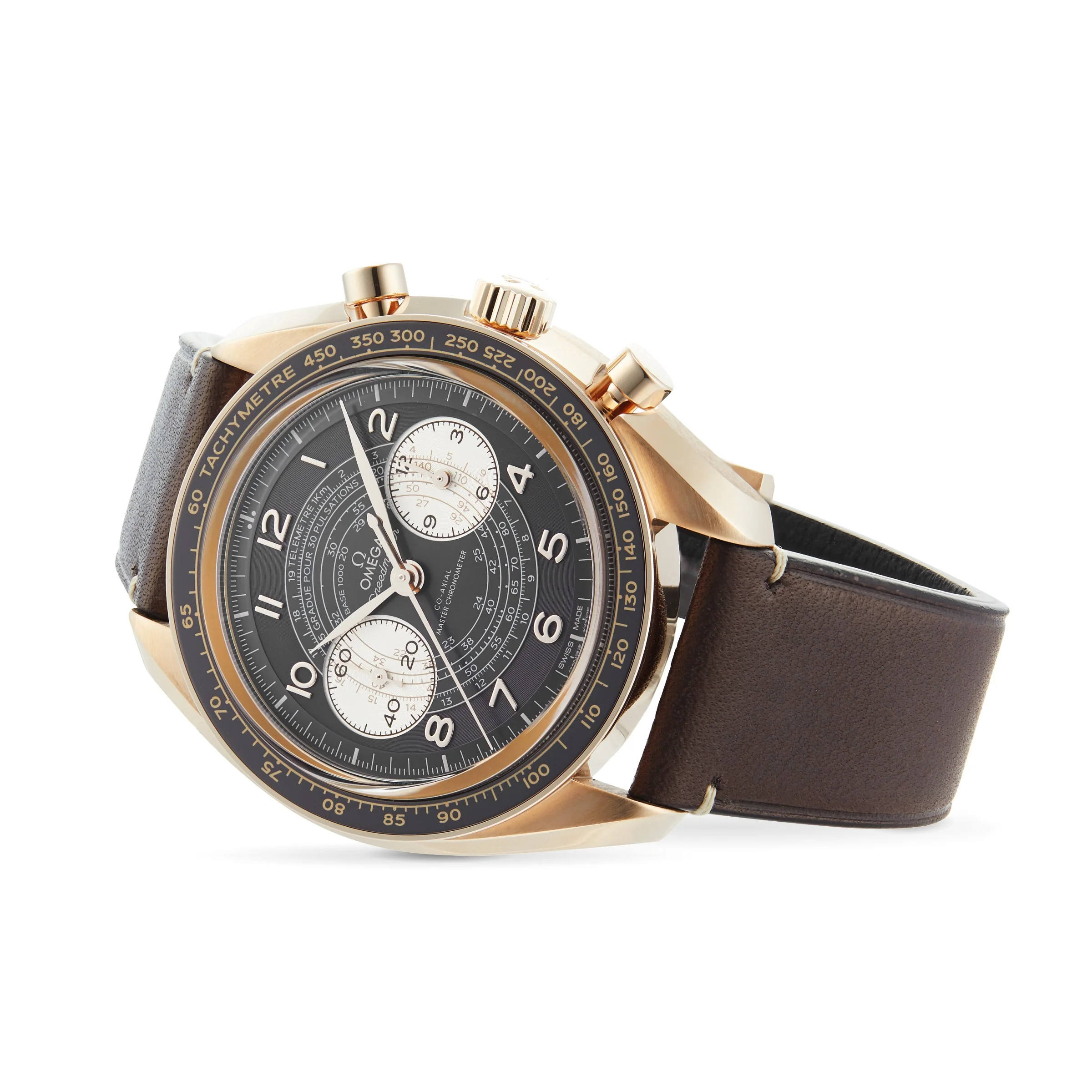 Speedmaster Chronoscope | 43mm, Bronze, Leather, Brown Dial - Image 4