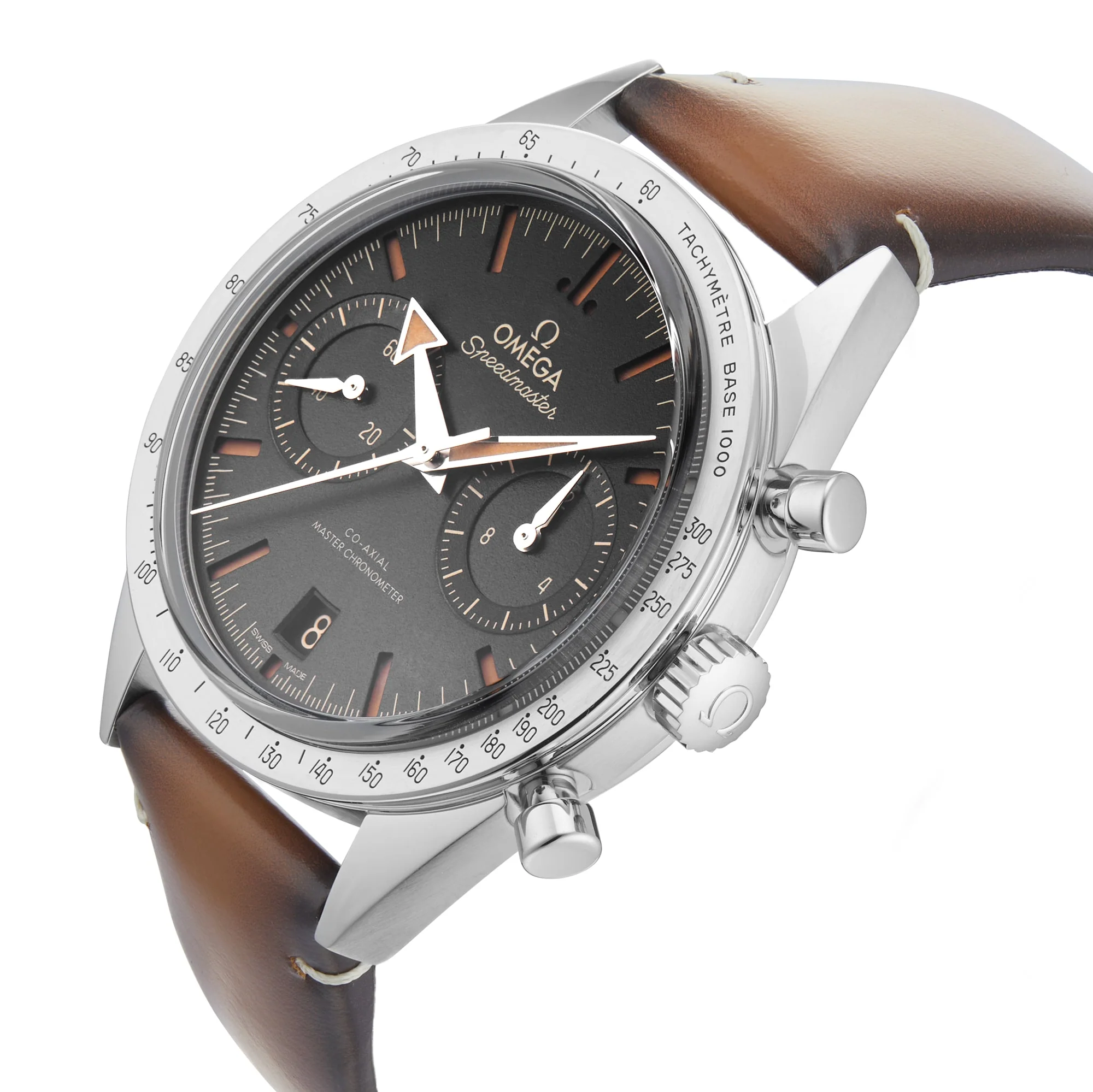 Speedmaster '57 | 40.5mm, Steel, Leather, Black Dial - Image 6