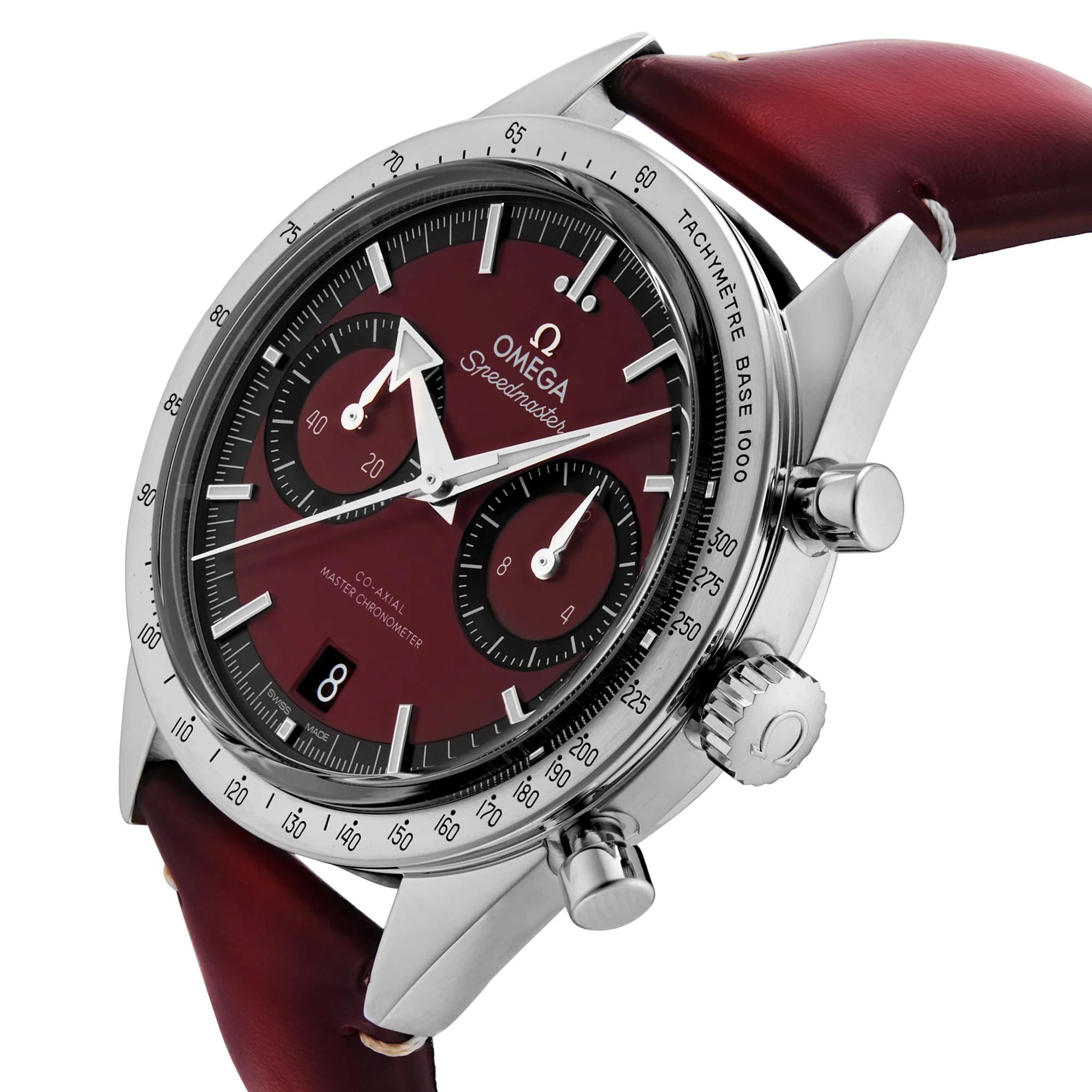 Speedmaster '57 | 40.5mm, Steel, Leather, Red Dial - Image 6