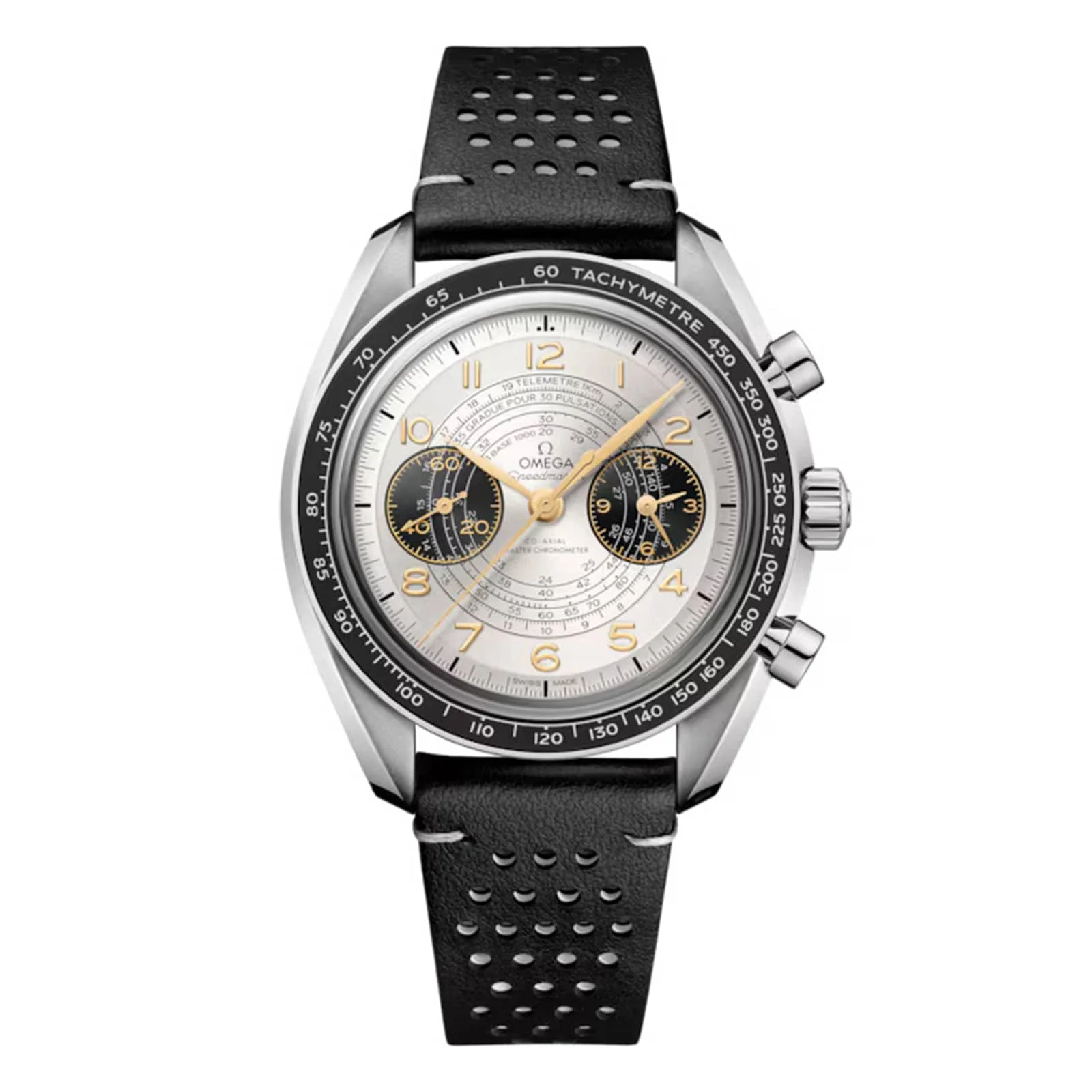 Speedmaster Chronoscope Paris 2024 Olympics | 43mm, Steel, Leather, Silver Dial