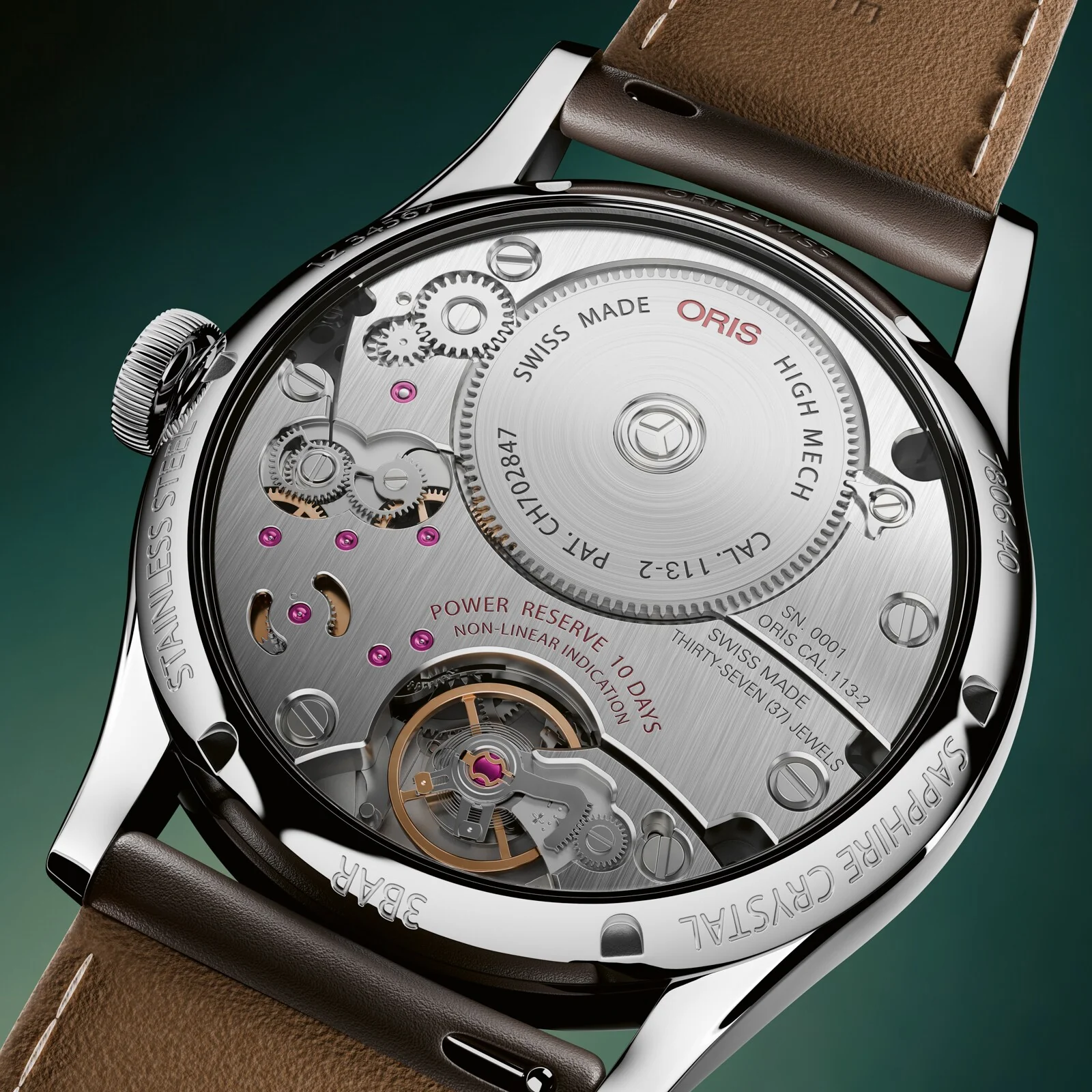 Artelier Calibre 113 | 43mm, Steel, Leather, White Dial - Image 2