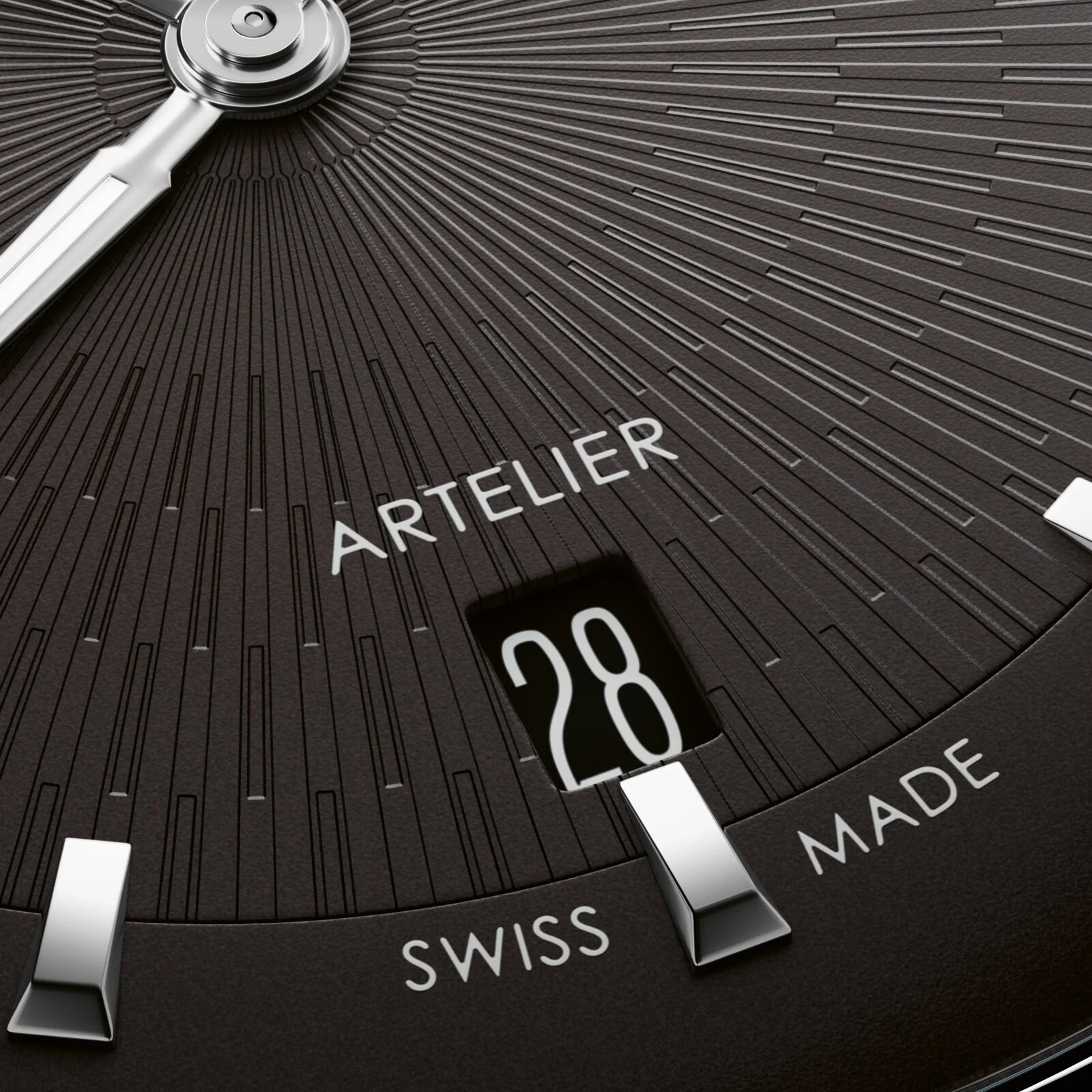 Artelier Date | 38mm, Steel, Leather, Black Dial - Image 2