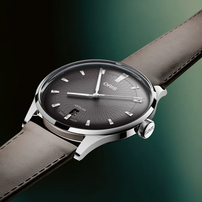 Artelier Date | 38mm, Steel, Leather, Black Dial - Image 3