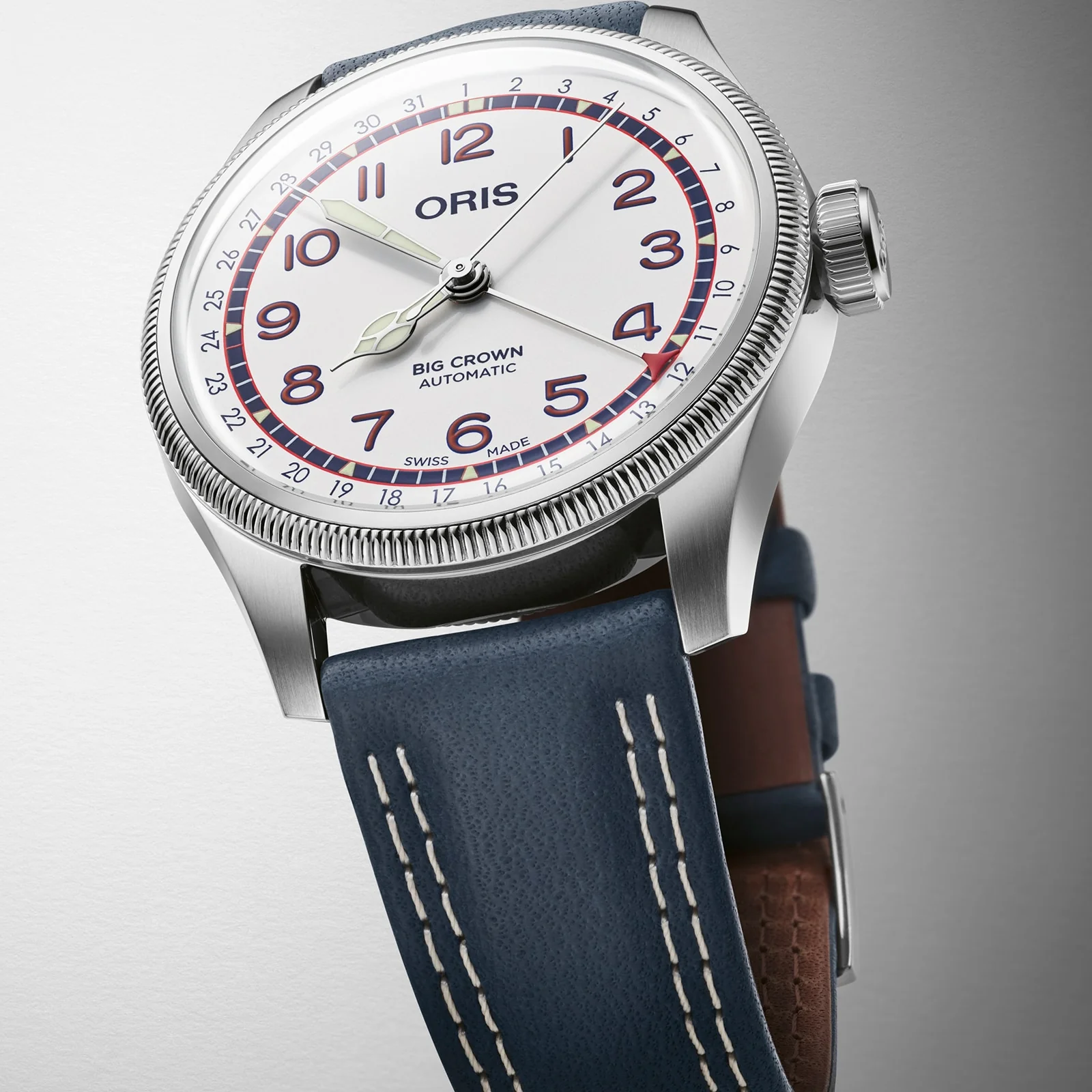 Big Crown Hank Aaron Limited Edition | 40mm, Steel, Leather, White Dial - Image 3