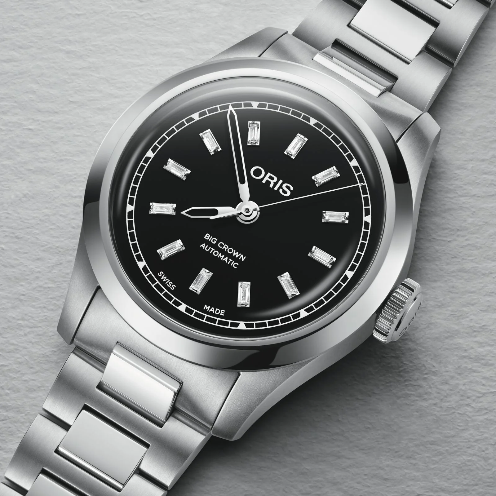 Big Crown Diamonds | 34mm, Steel, Diamond Black Dial - Image 2