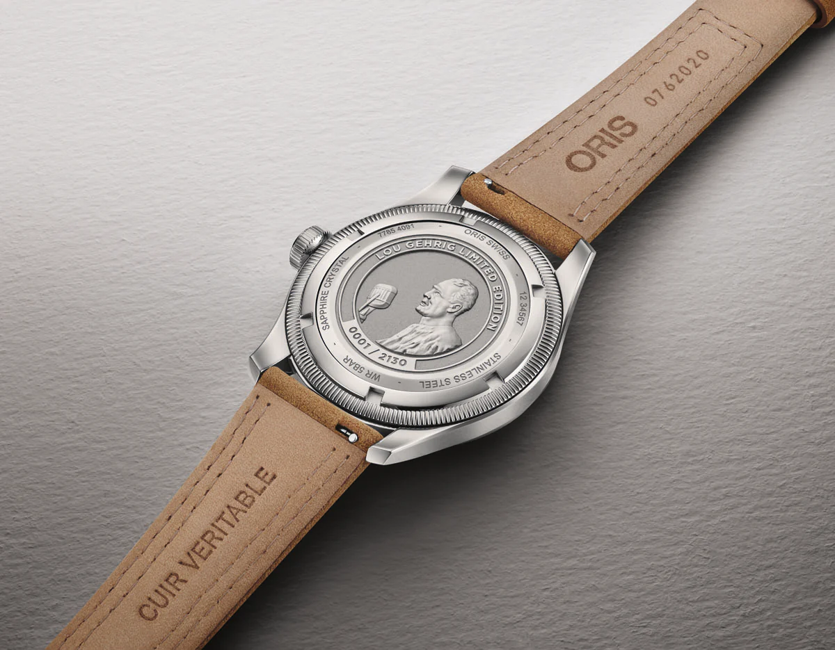 Lou Gehrig Limited Edition | 40mm, Steel, Leather, Silver Dial - Image 6