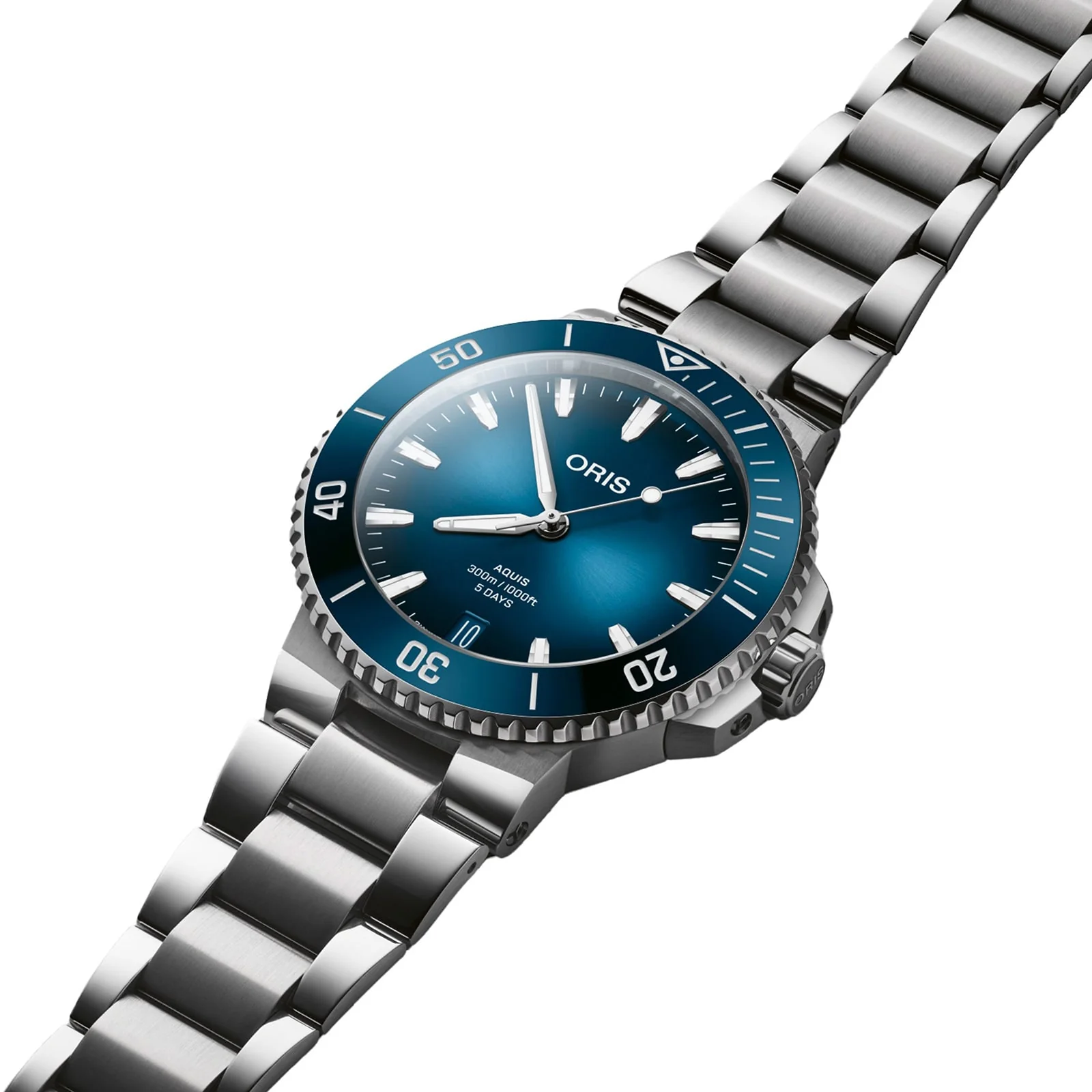 Aquis Date Calibre 400 | 43.5mm, Steel, Blue Dial - Image 2