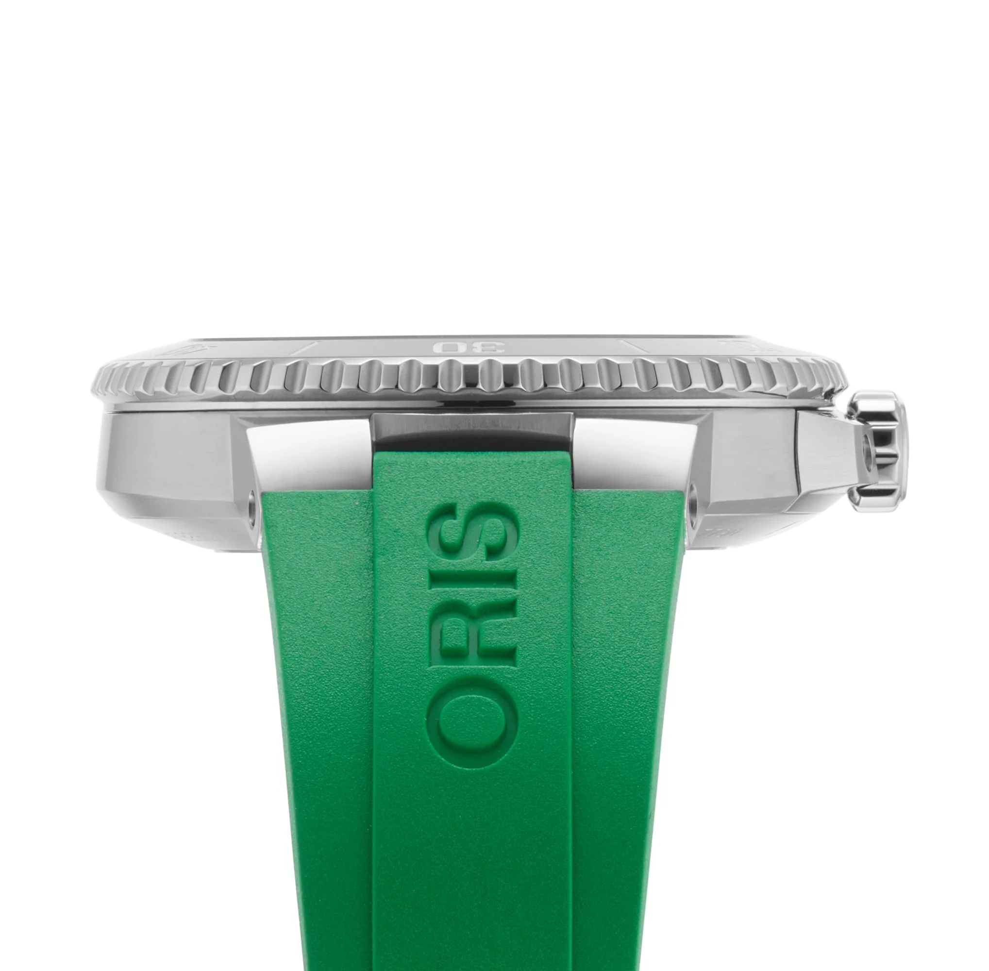Aquis Date Calibre 400 | 43.5mm, Steel, Rubber, Green Dial, Ref. 01 400 7790 4157-07 4 23 47EB - Image 5