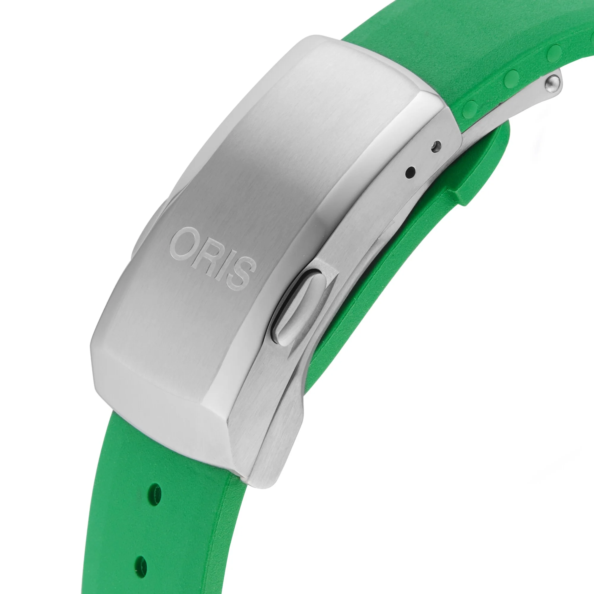 Aquis Date Calibre 400 | 43.5mm, Steel, Rubber, Green Dial, Ref. 01 400 7790 4157-07 4 23 47EB - Image 7