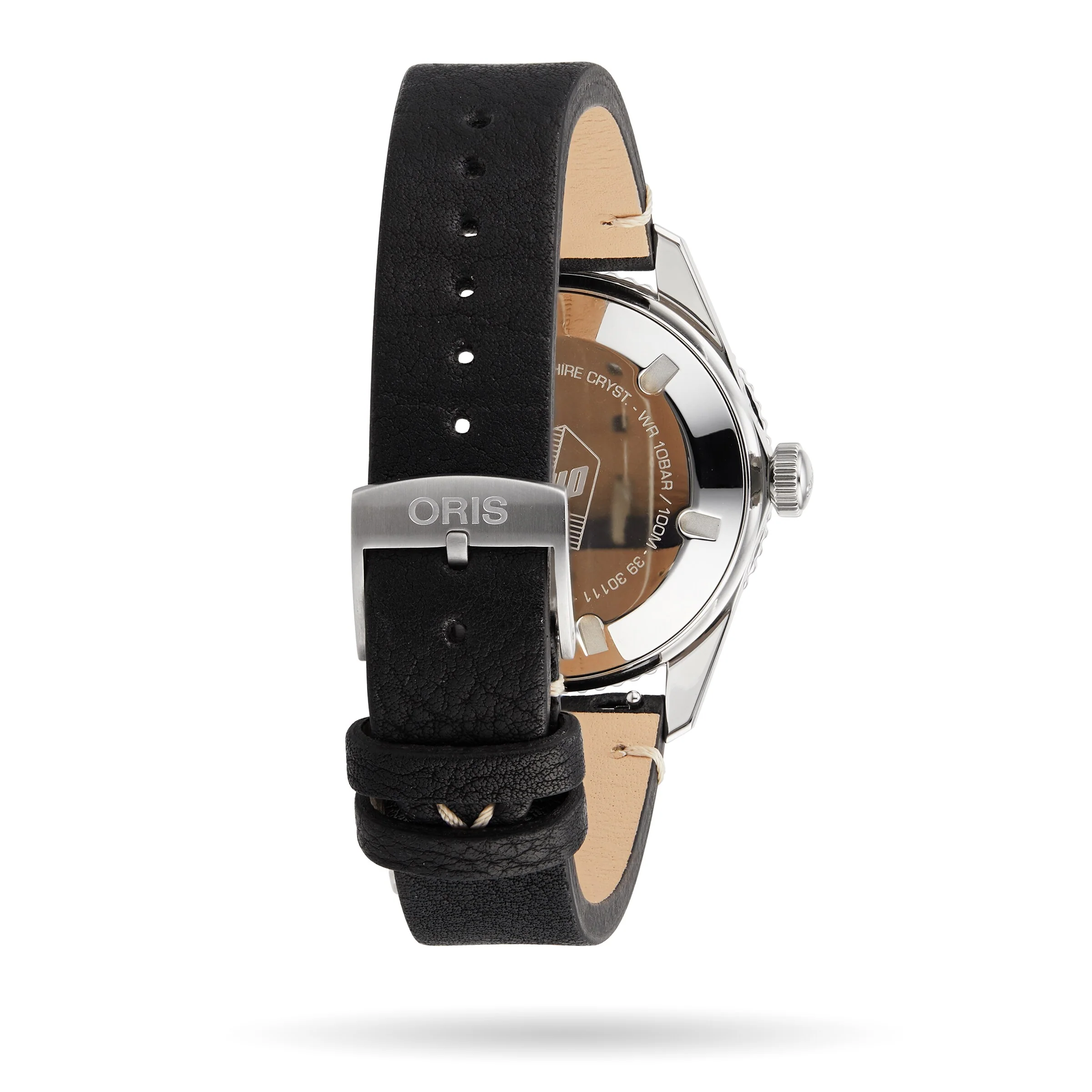 Divers Sixty‑Five | 40mm, Steel, Leather, Grey Dial - Image 4