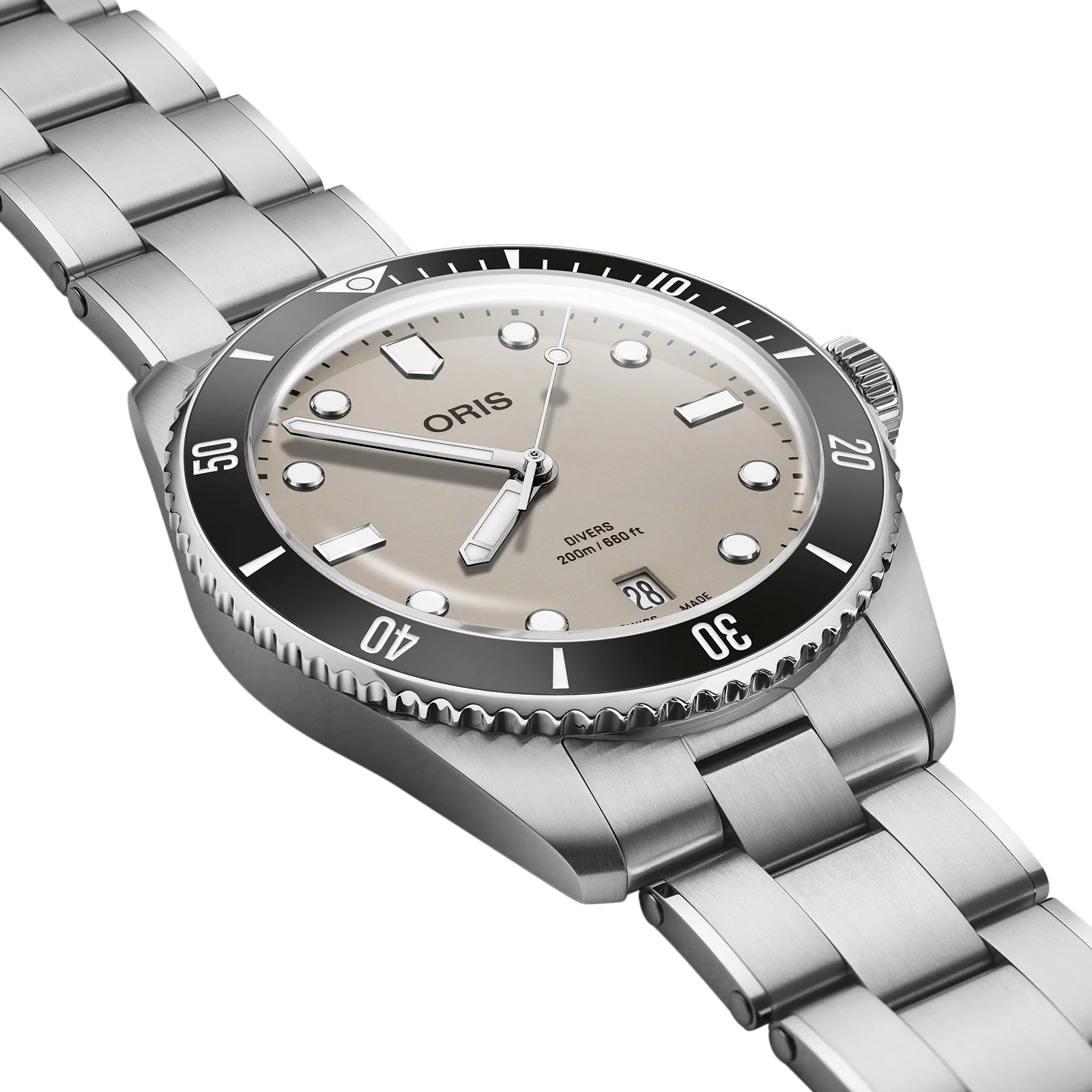 Divers Date | 39mm, Steel, Beige Dial - Image 4
