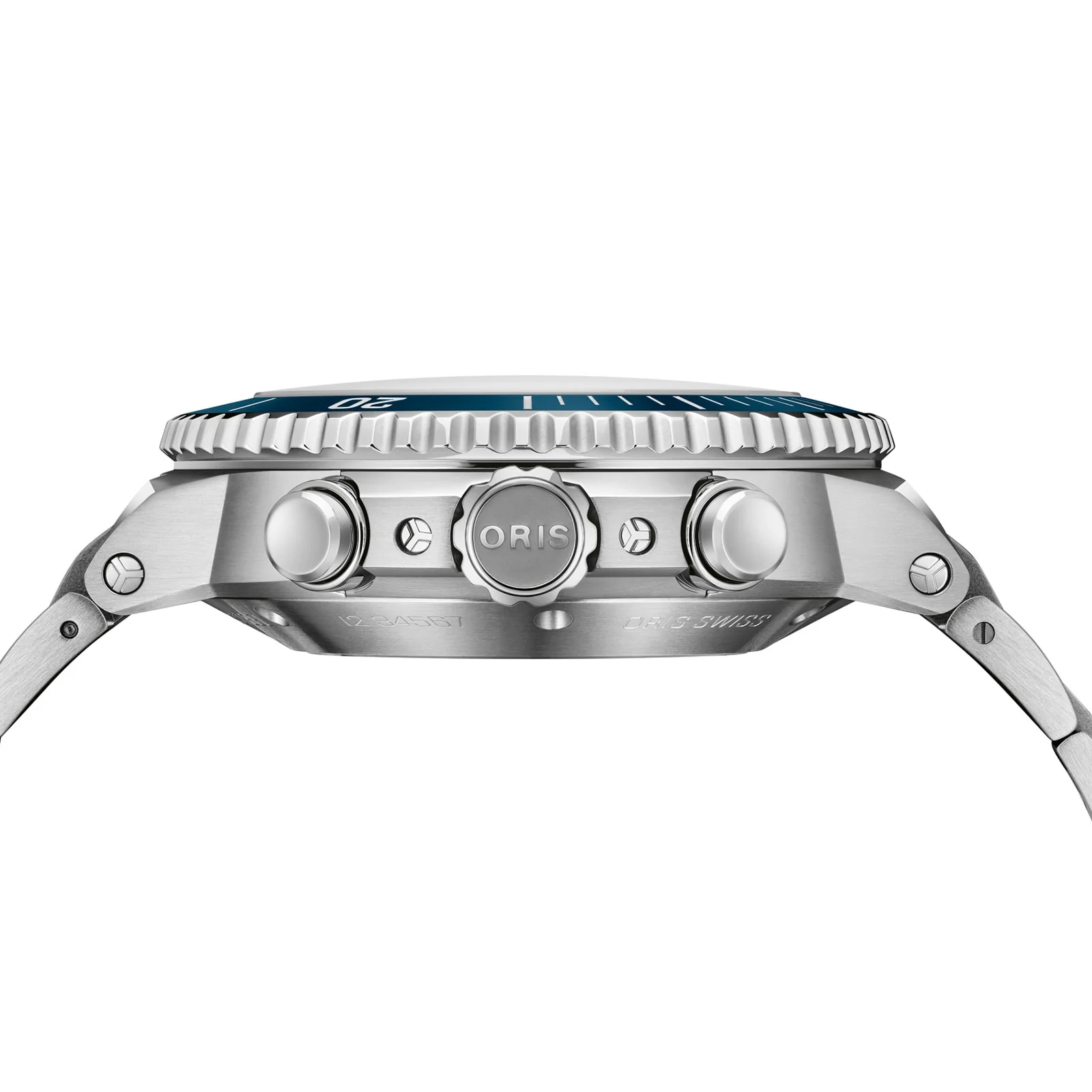 Aquis Chronograph | 43.5mm, Steel, Blue Dial - Image 3