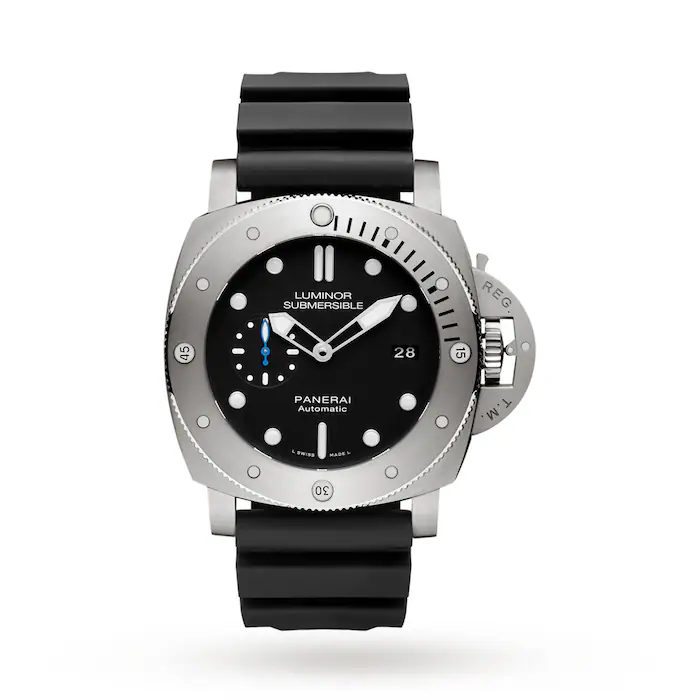 Submersible es | 47mm, Steel, Rubber, Black Dial