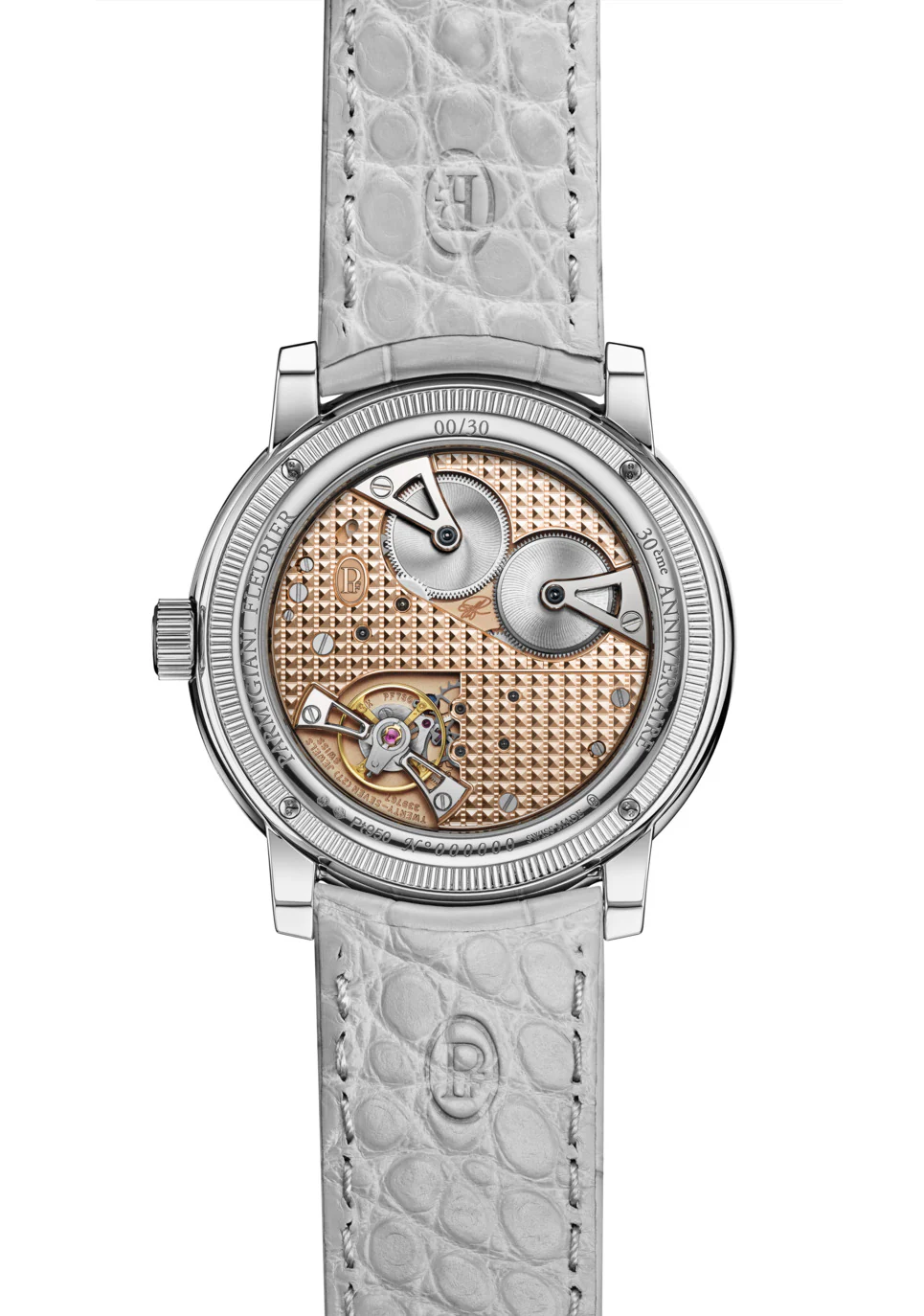 Toric Petite Seconde | 40.5mm, Platinum, Leather, Blue Dial - Image 3
