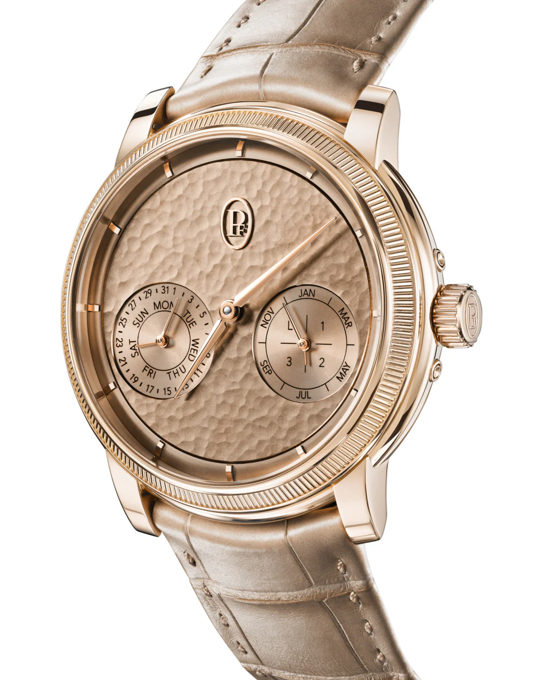 Toric Quantieme Perpetual | 40.5mm, 18K Rose Gold, Leather, Rose Gold Dial - Image 2