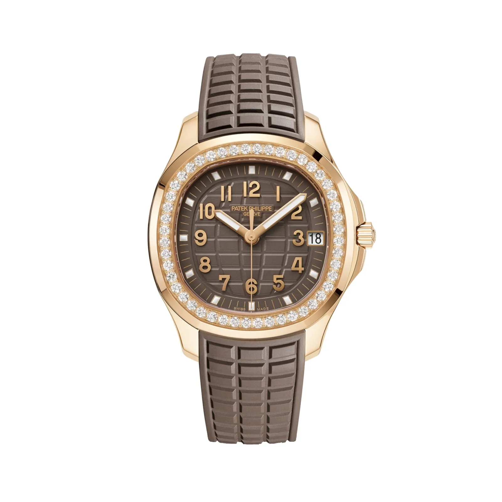 Aquanaut 5268/200R-010 | 39mm, 18K Rose Gold, Rubber, Brown Dial