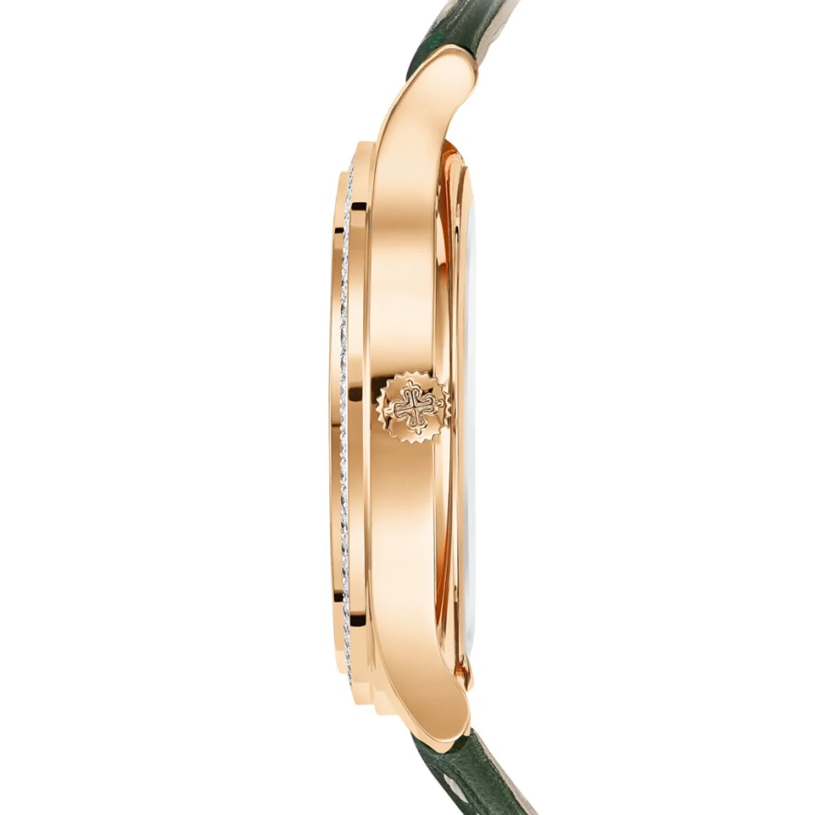 Complication 7130R-014 | 36mm, 18K Rose Gold, Leather, Olive Green Dial - Image 3