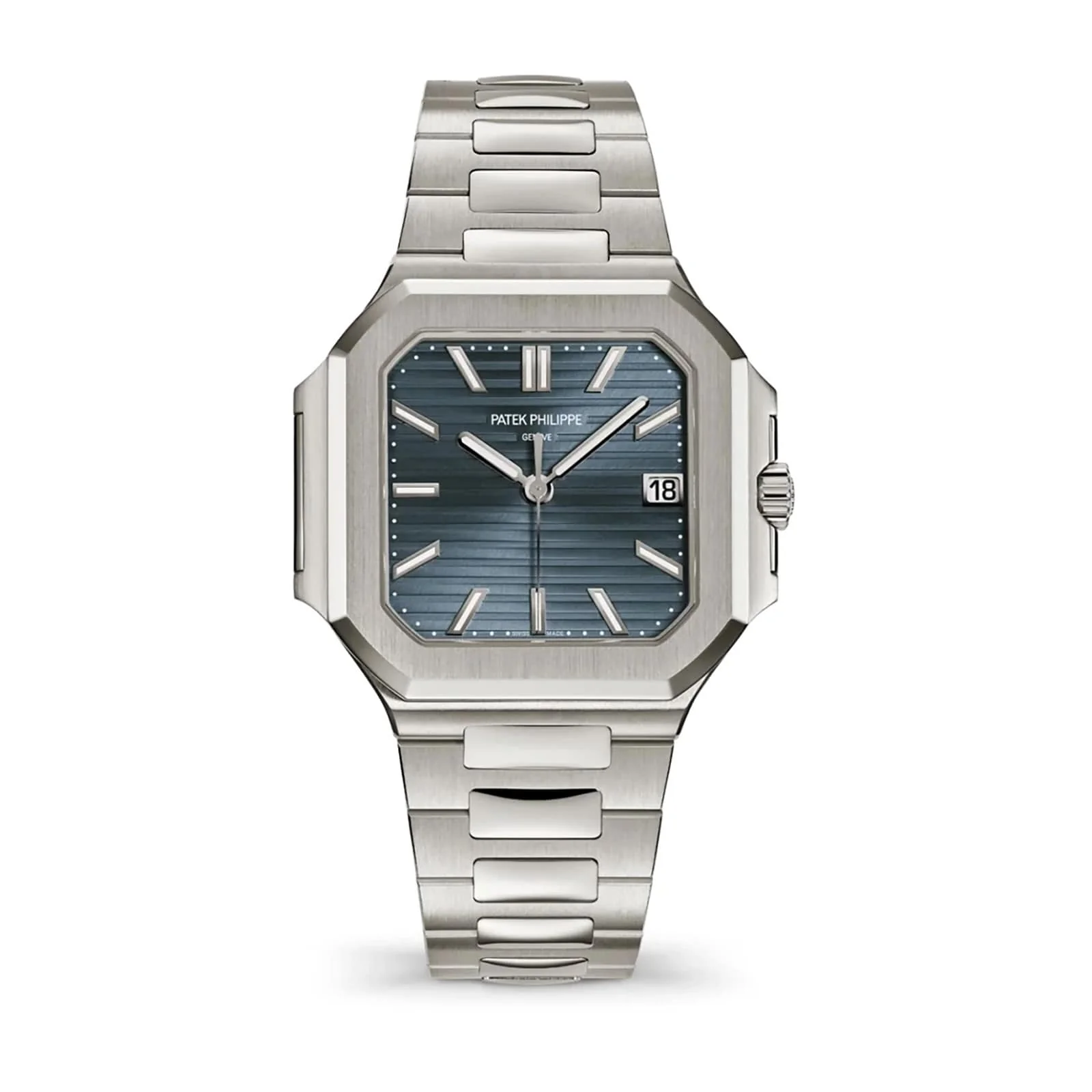 Cubitus 7128/1G-001 | 40mm, 18K White Gold, Blue Dial