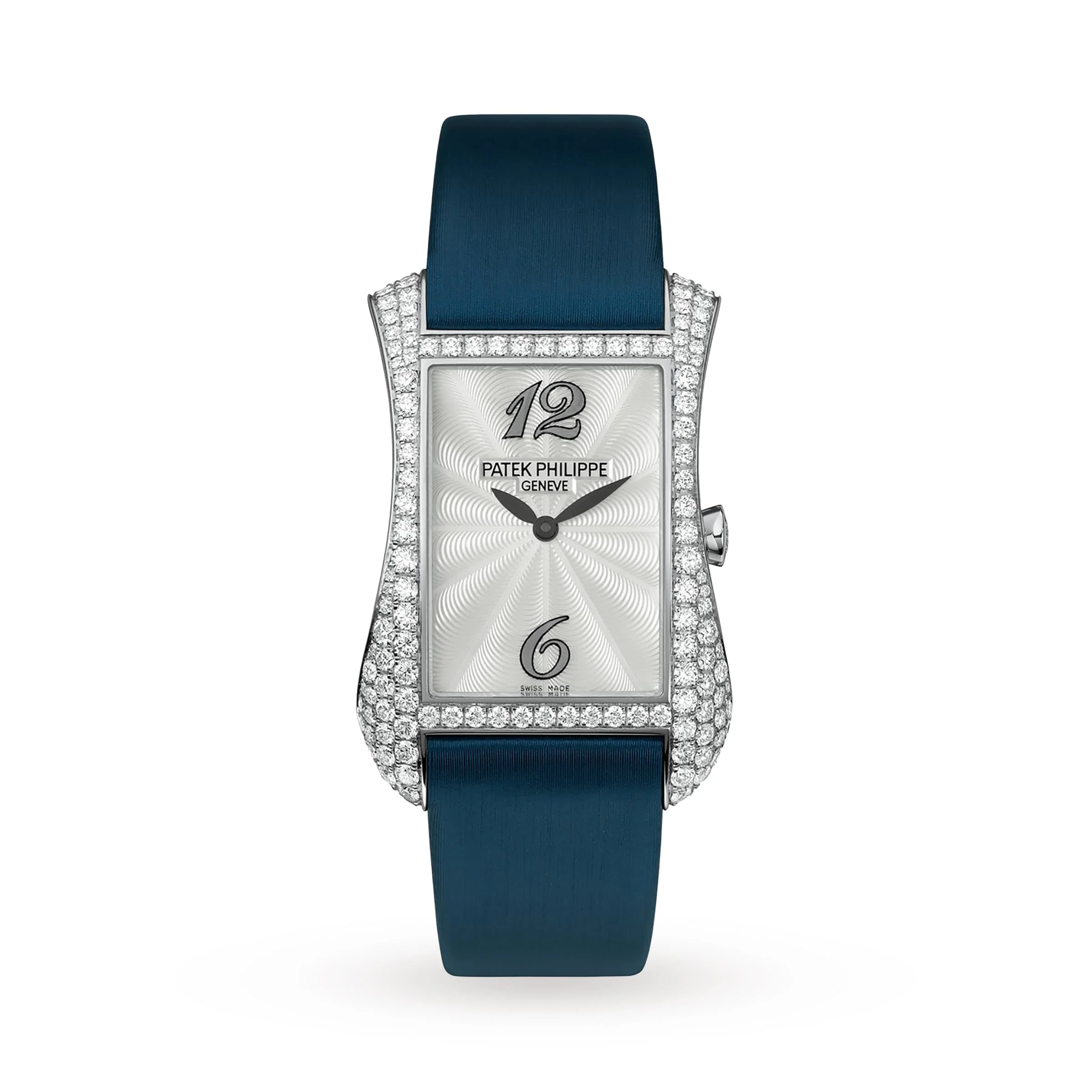 Gondolo 4972G-001 | 25mm, 18K White Gold, Satin, Silver Dial
