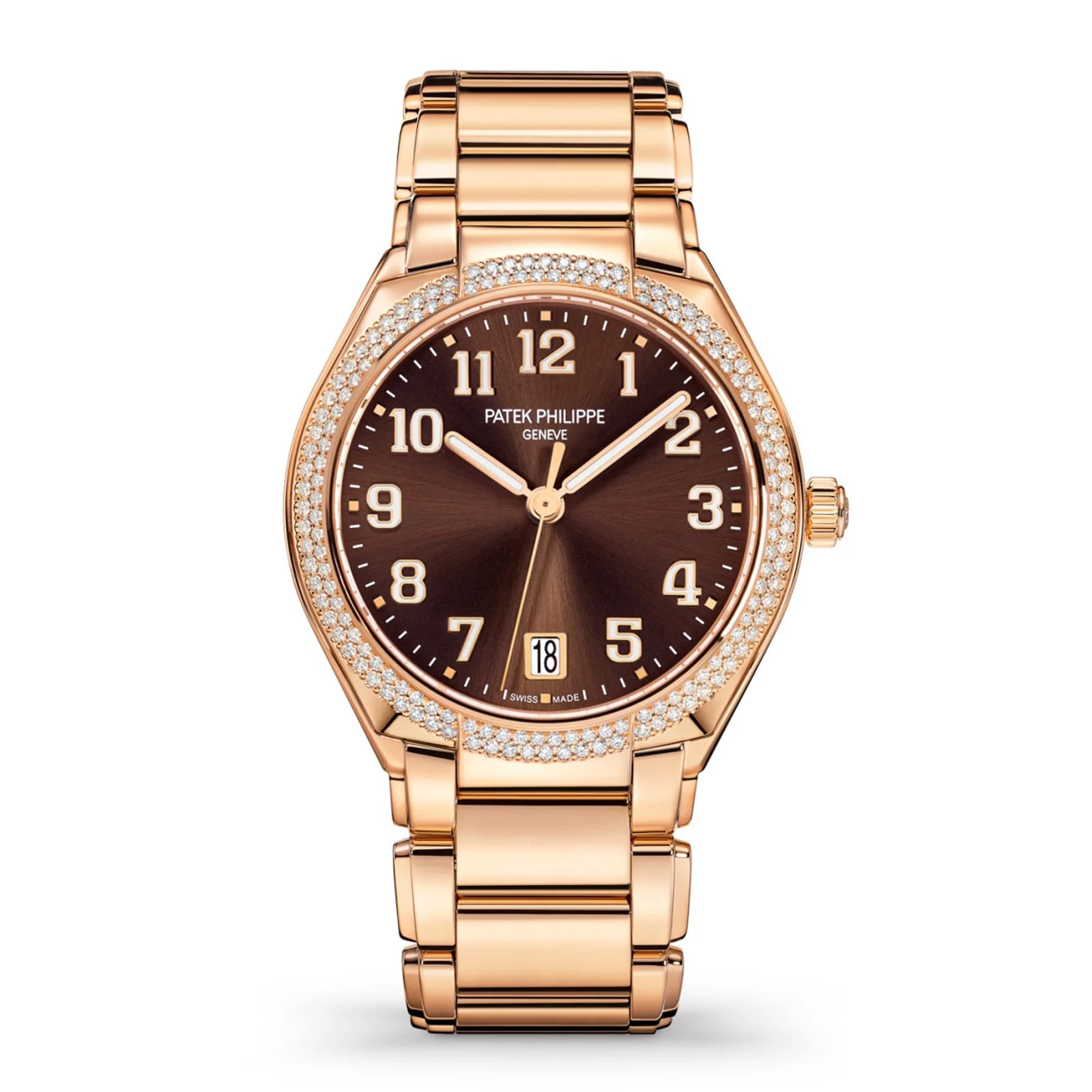 Twenty~4 7300/1200R-001 | 36mm, 18K Rose Gold, Brown Dial